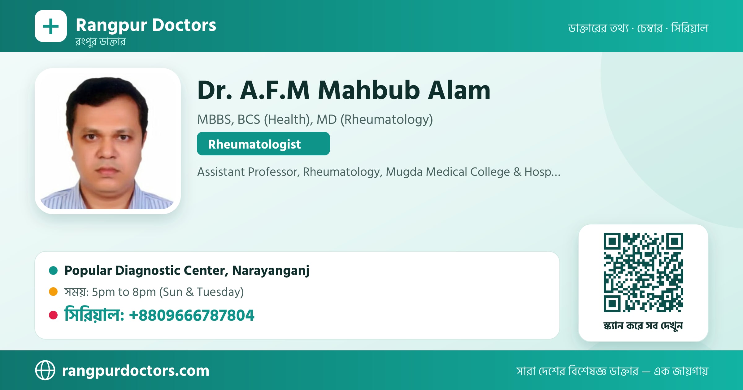 Dr. A.F.M Mahbub Alam — share card