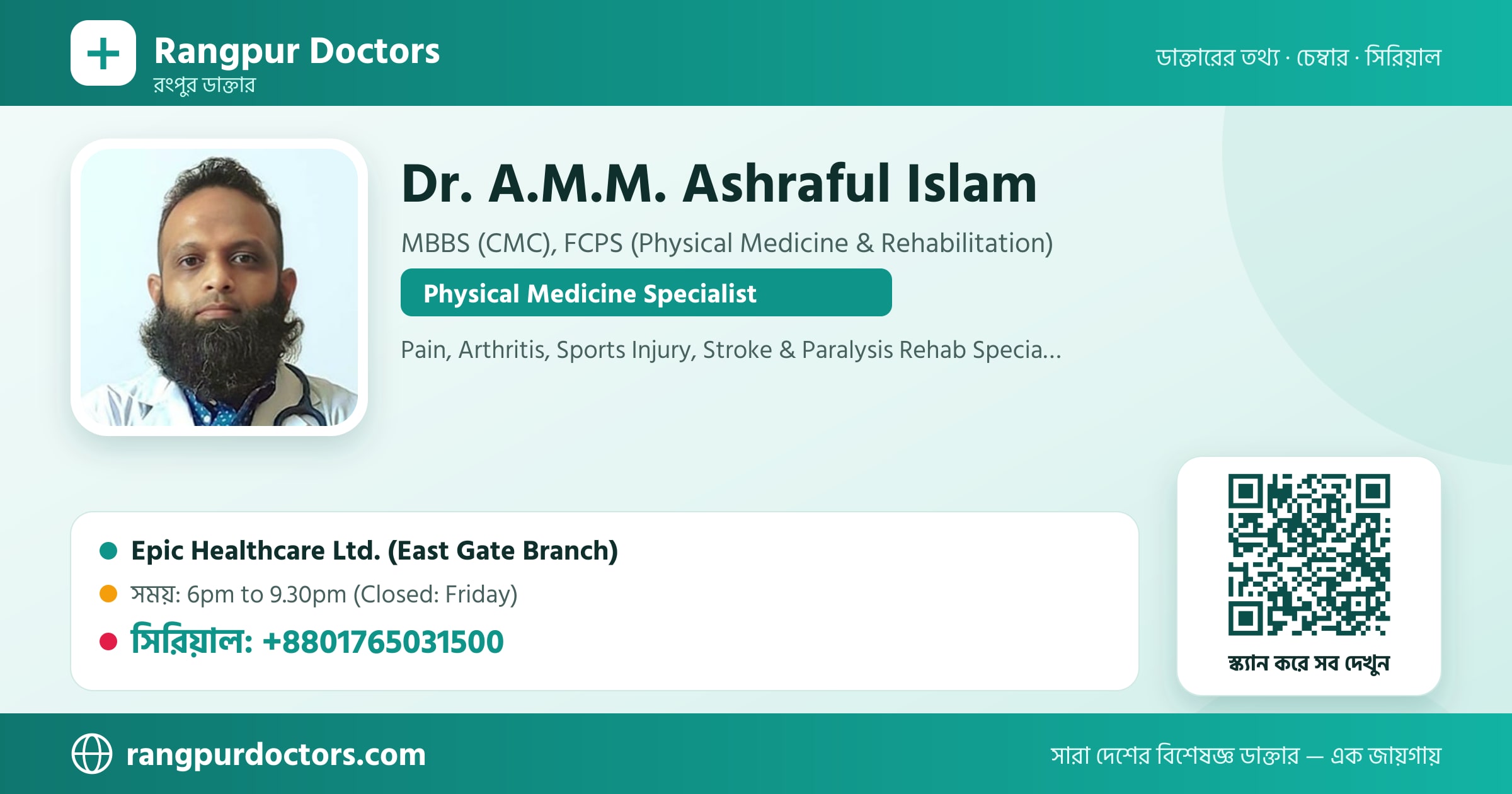 Dr. A.M.M. Ashraful Islam — share card