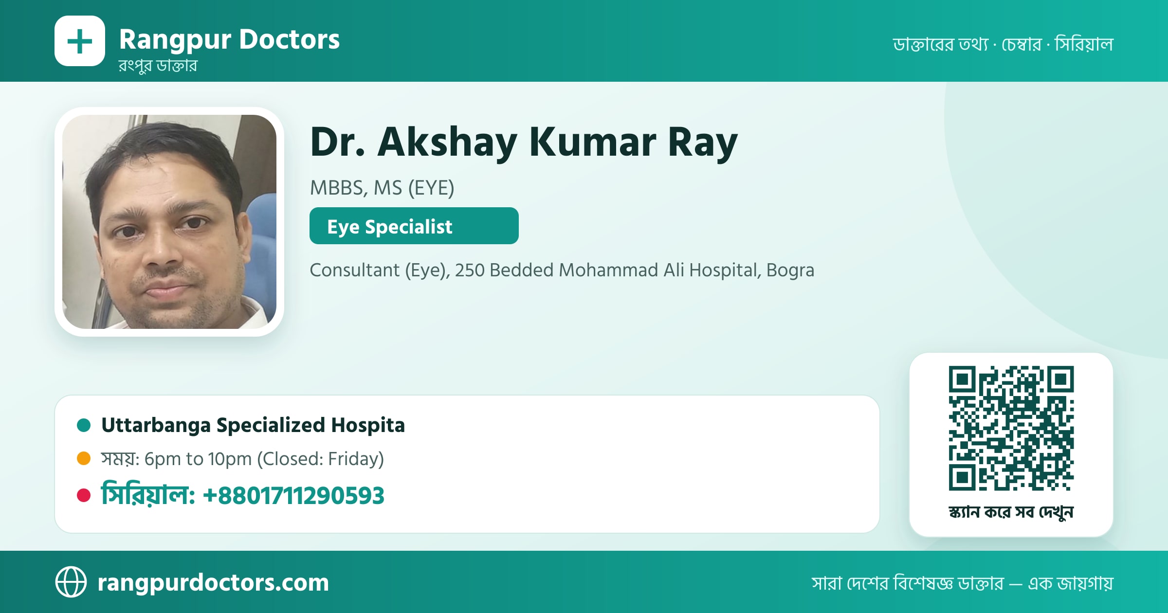 Dr. Akshay Kumar Ray — share card