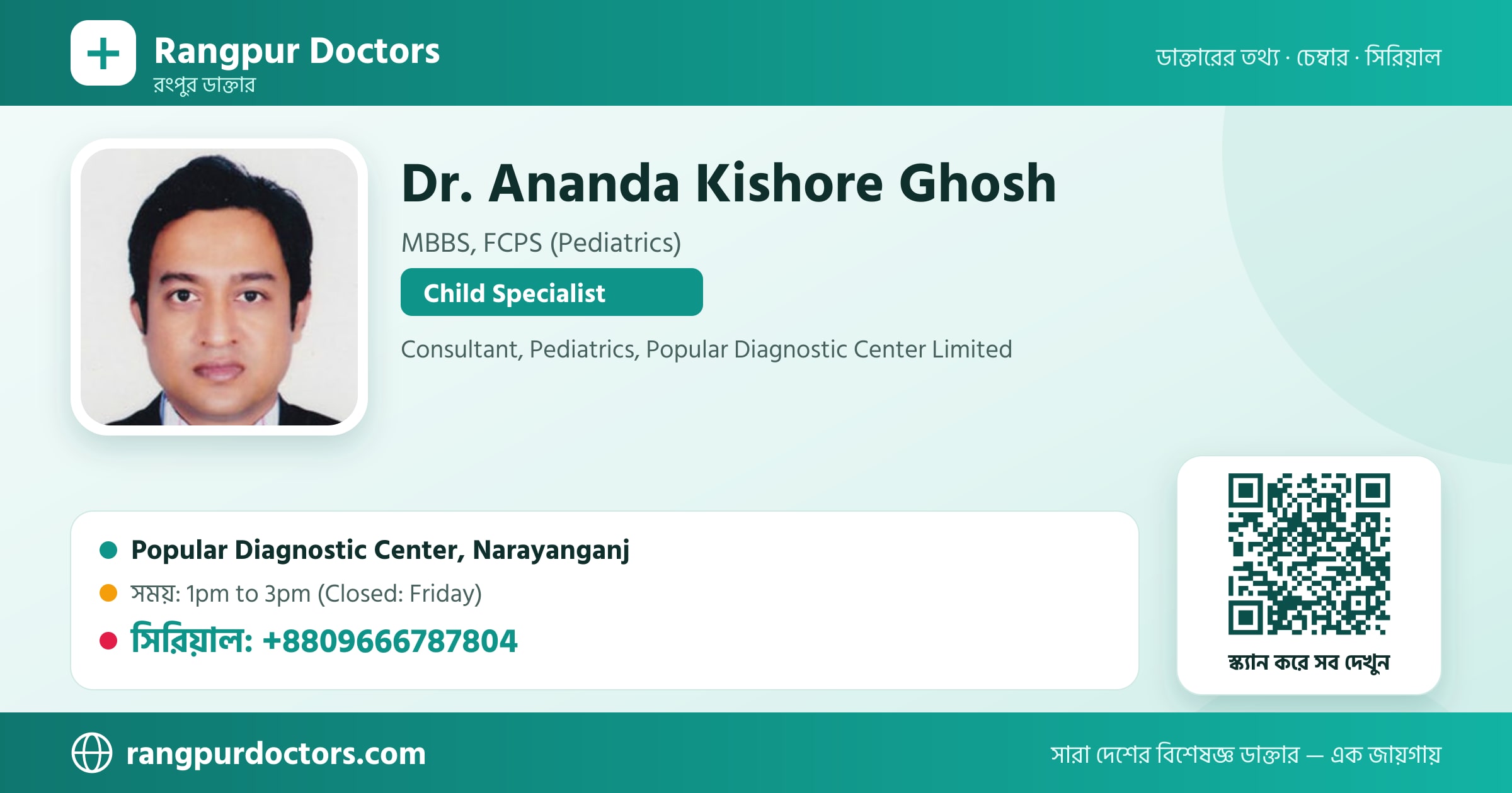 Dr. Ananda Kishore Ghosh — share card