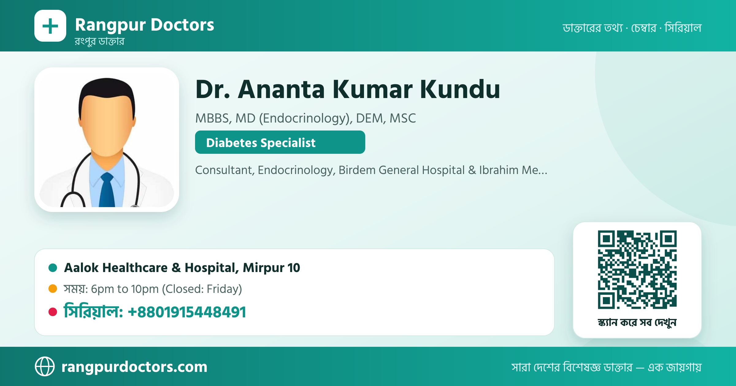 Dr. Ananta Kumar Kundu — share card