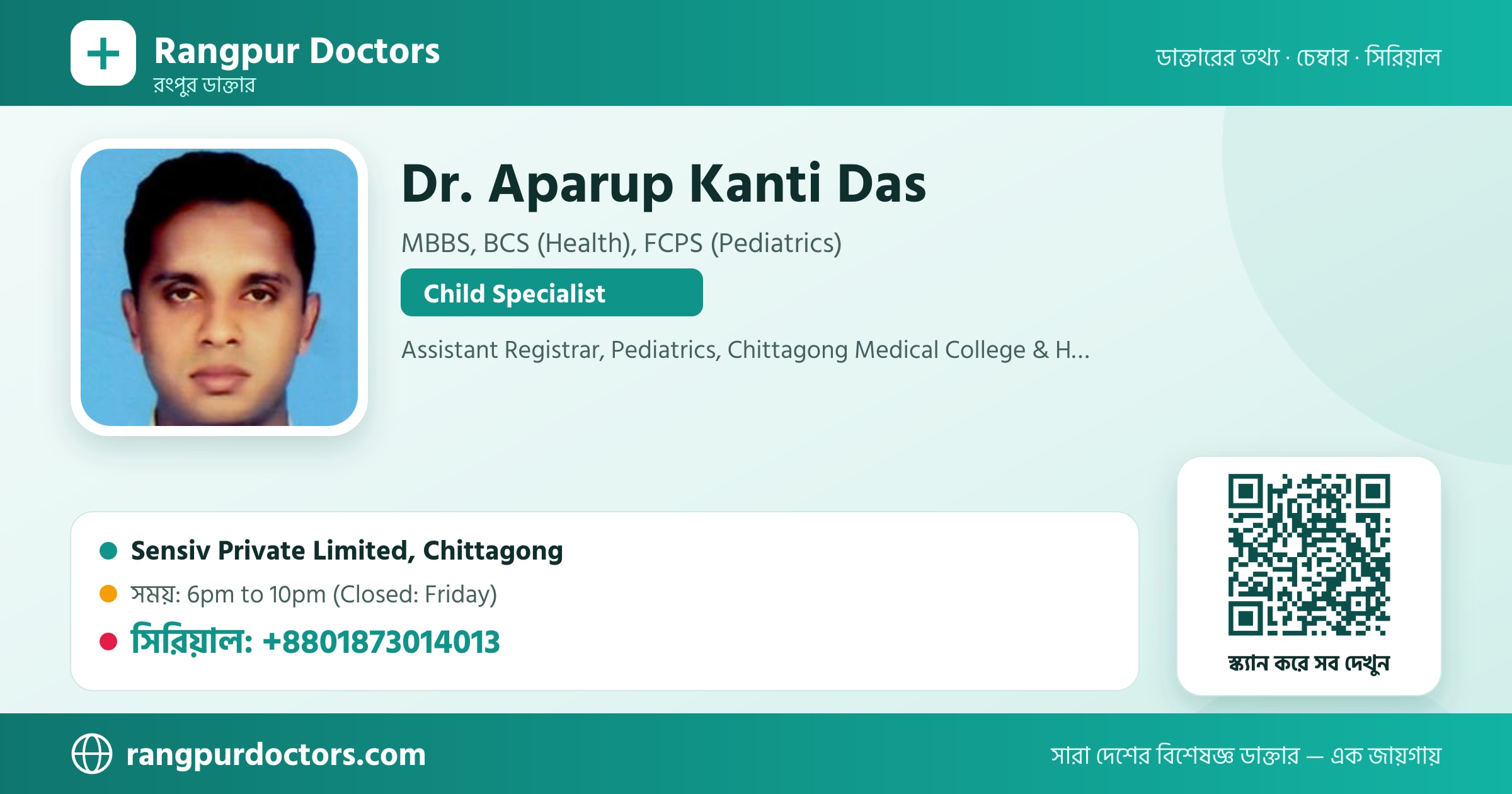 Dr. Aparup Kanti Das — share card