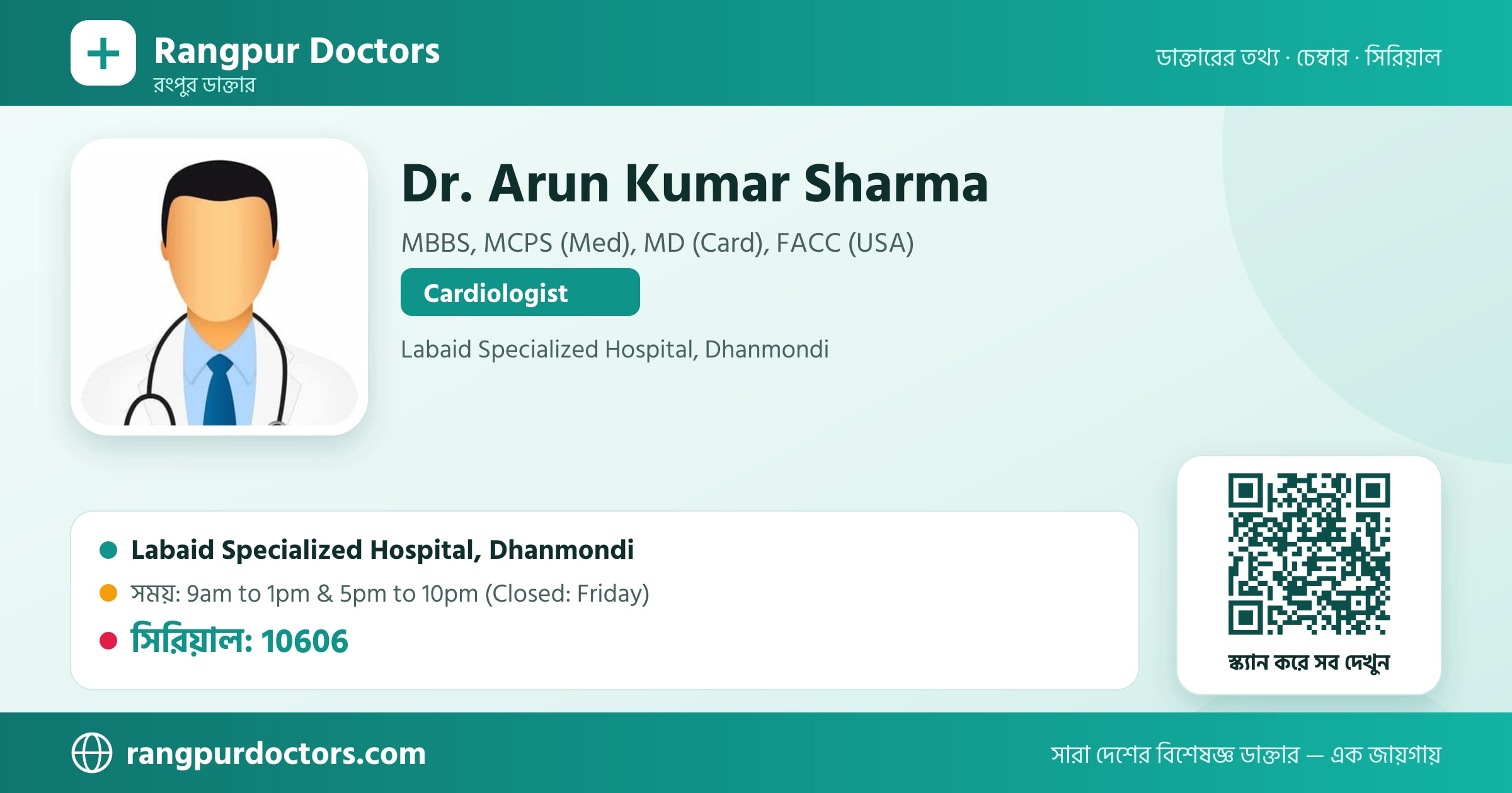 Dr. Arun Kumar Sharma — share card