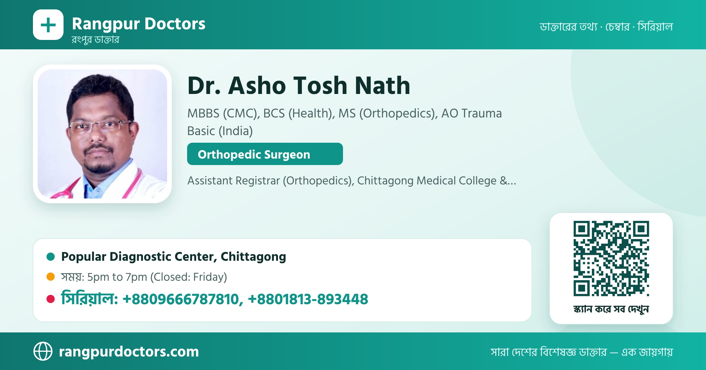 Dr. Asho Tosh Nath — share card