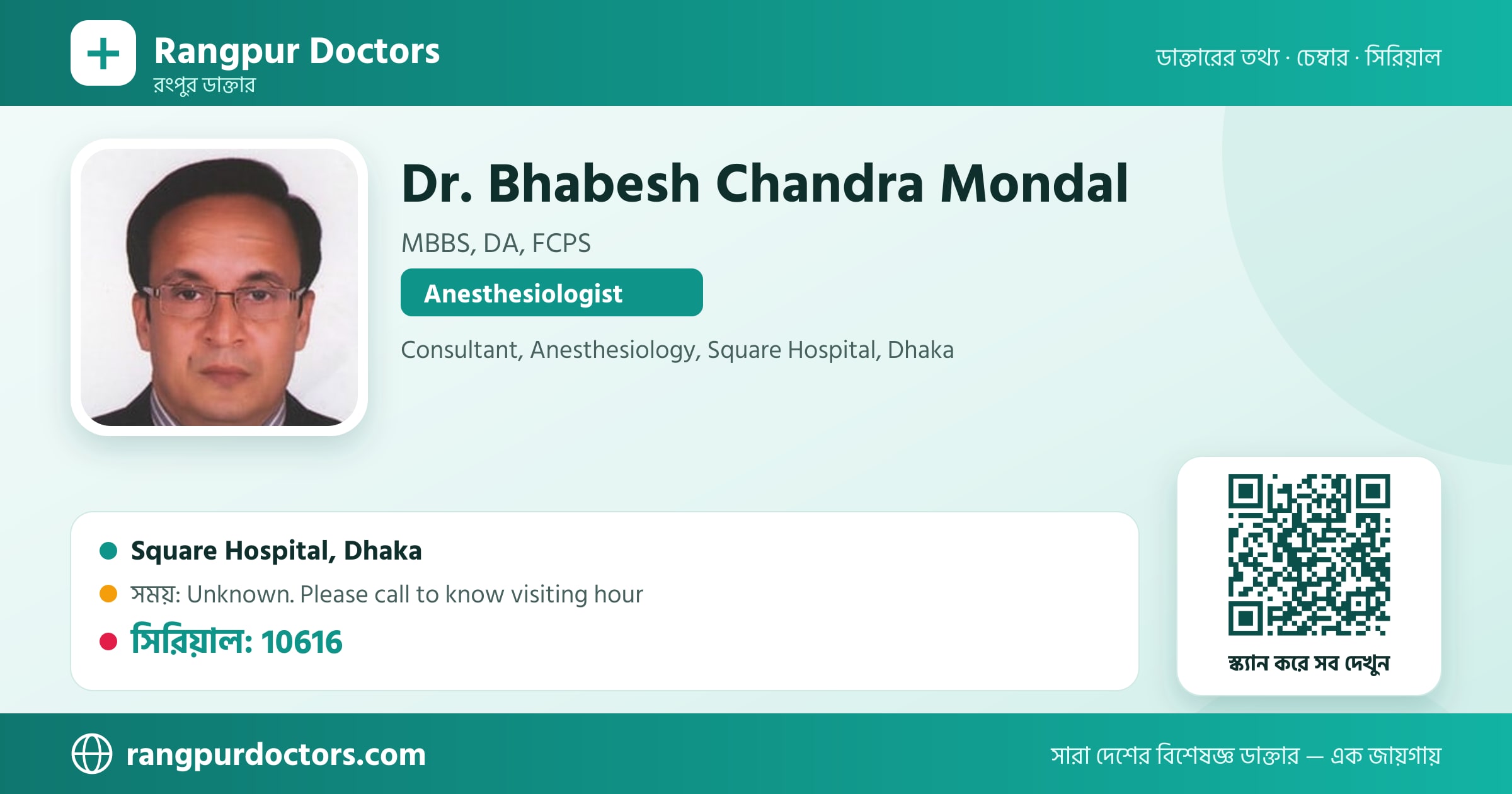 Dr. Bhabesh Chandra Mondal — share card