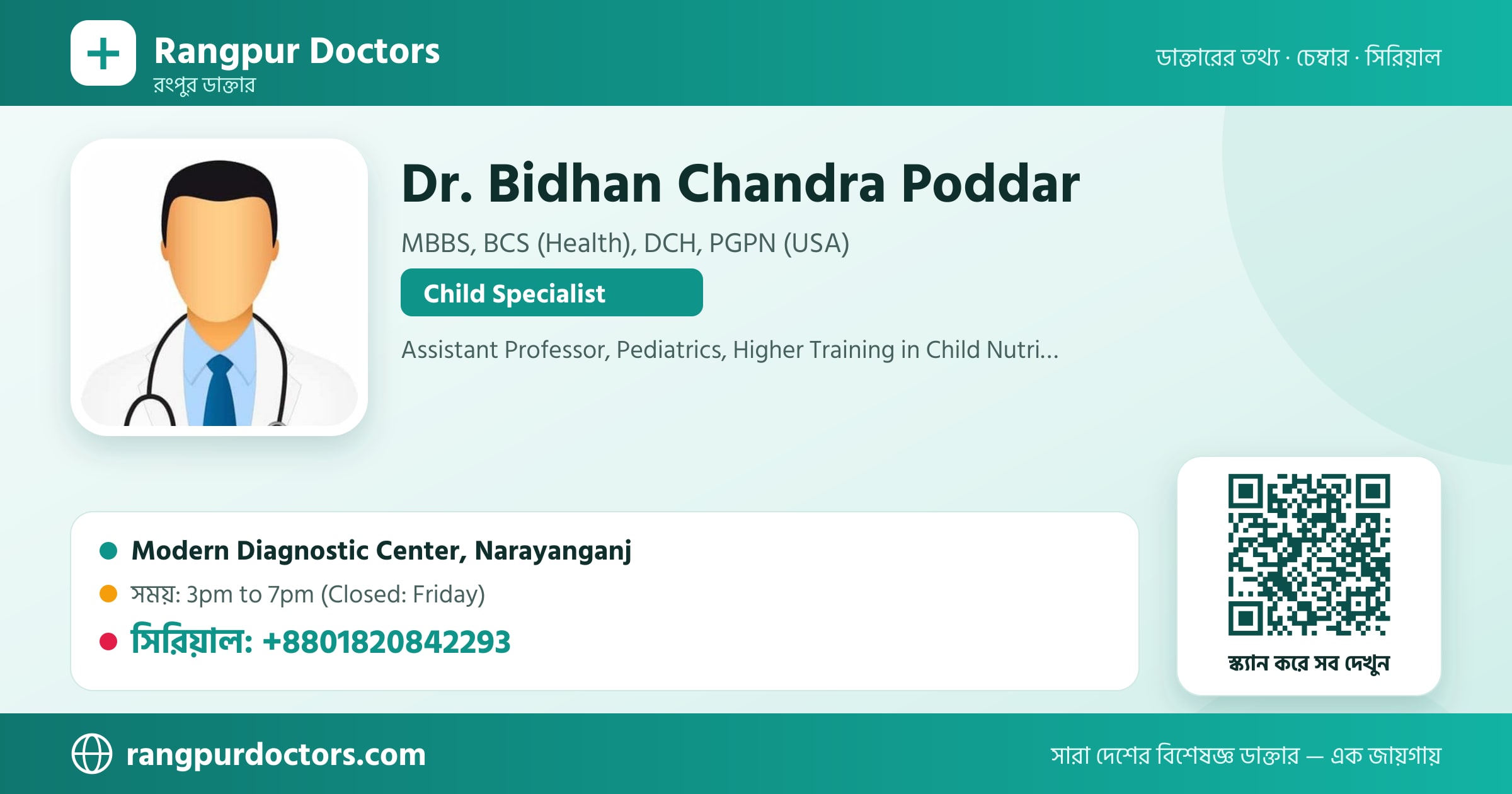 Dr. Bidhan Chandra Poddar — share card