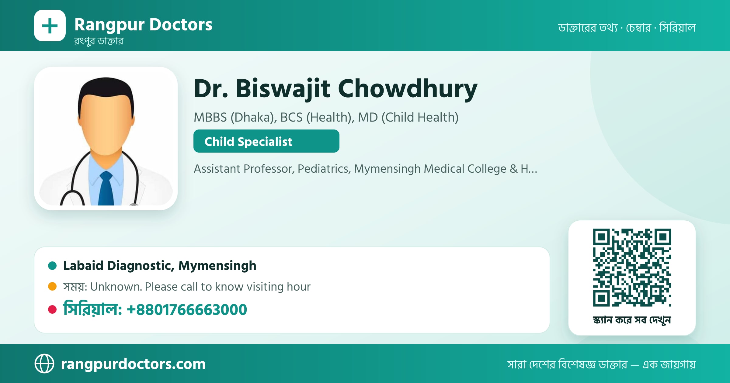 Dr. Biswajit Chowdhury — share card