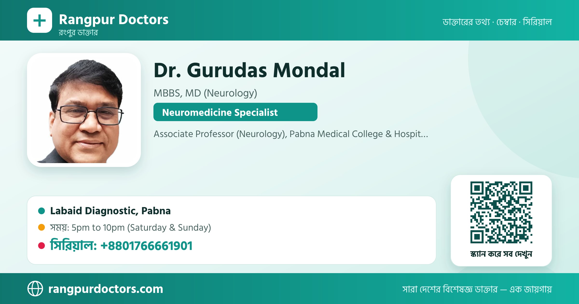 Dr. Gurudas Mondal — share card