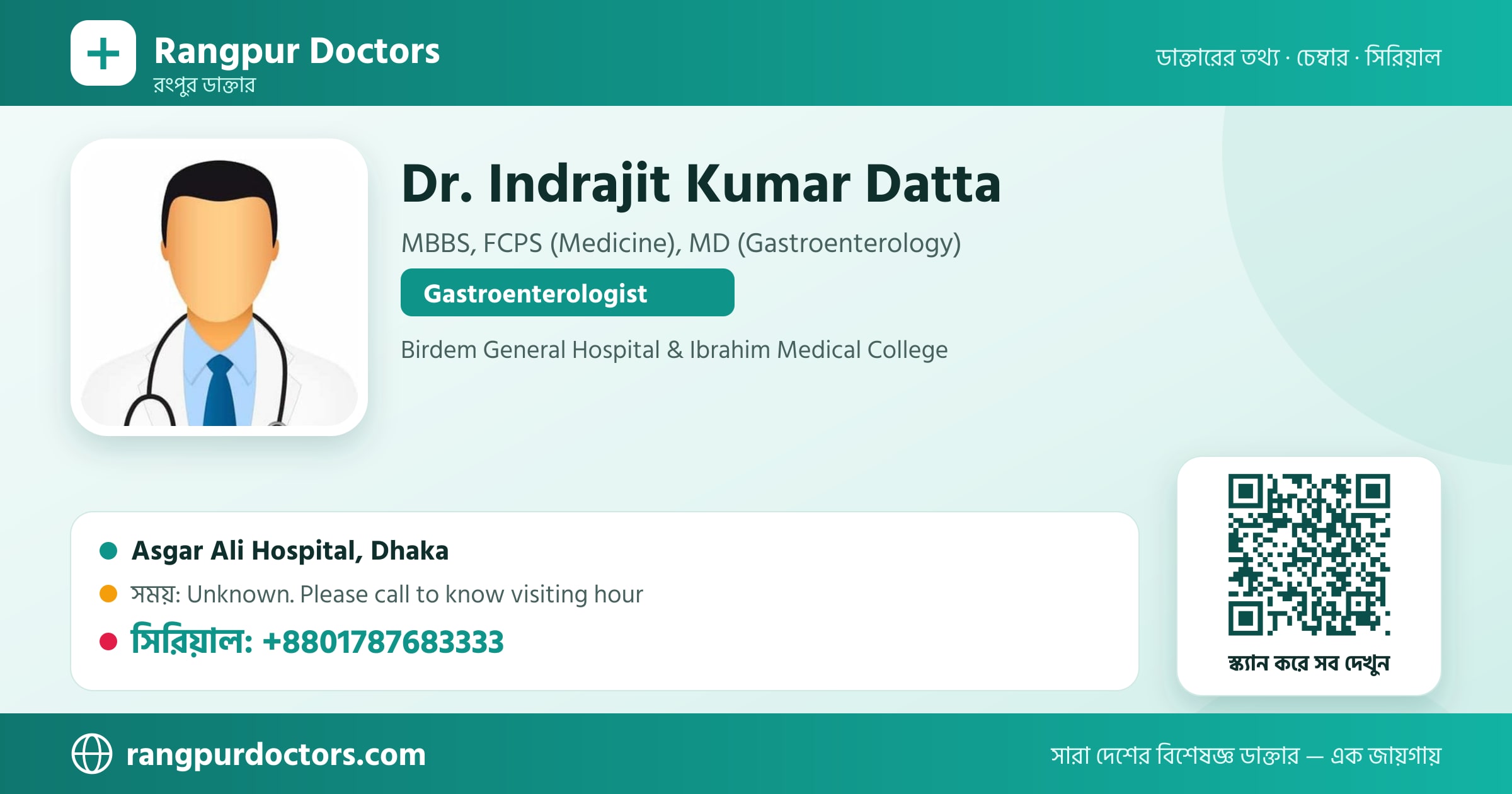Dr. Indrajit Kumar Datta — share card
