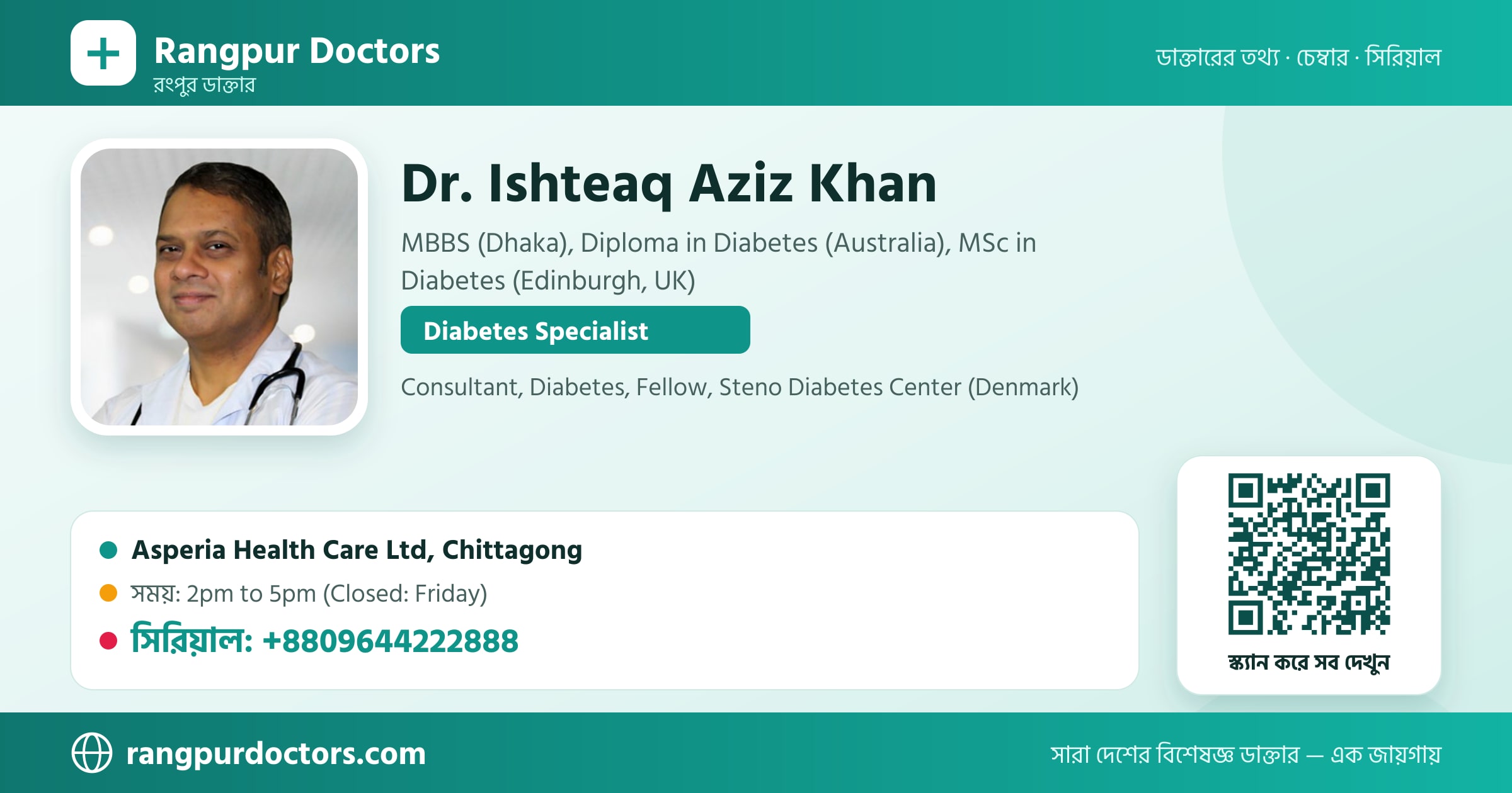 Dr. Ishteaq Aziz Khan — share card