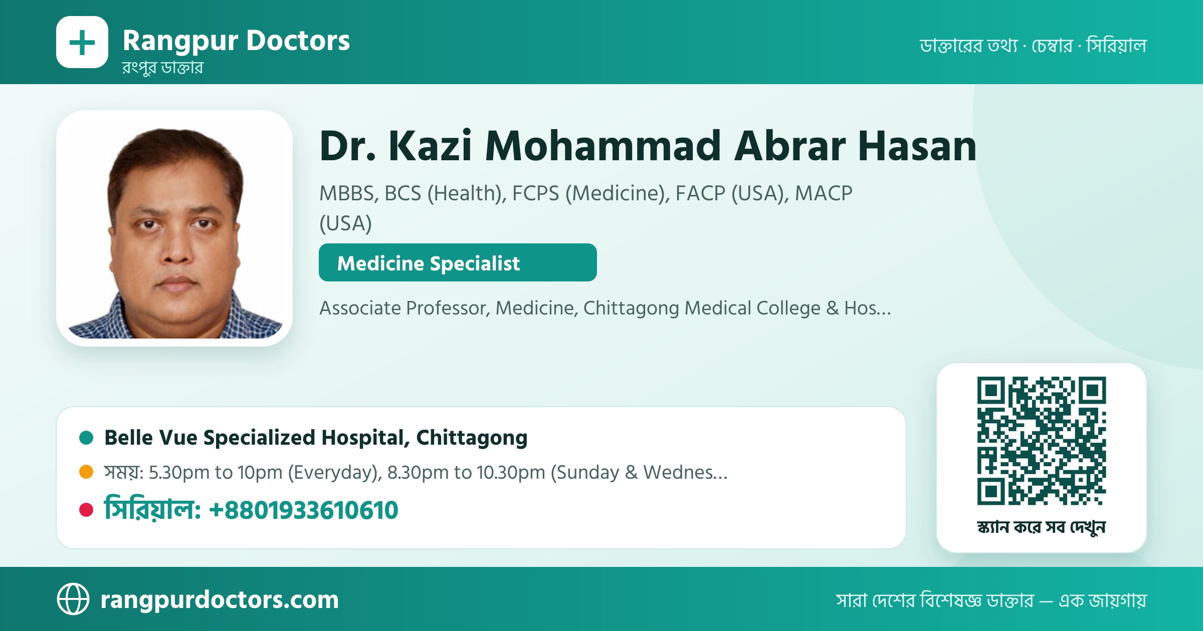 Dr. Kazi Mohammad Abrar Hasan — share card