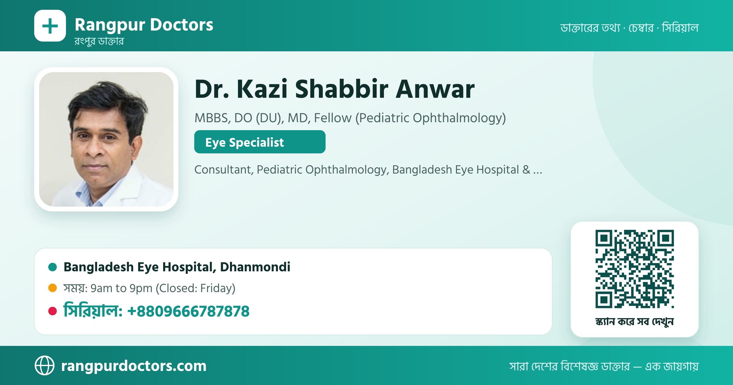 Dr. Kazi Shabbir Anwar — share card
