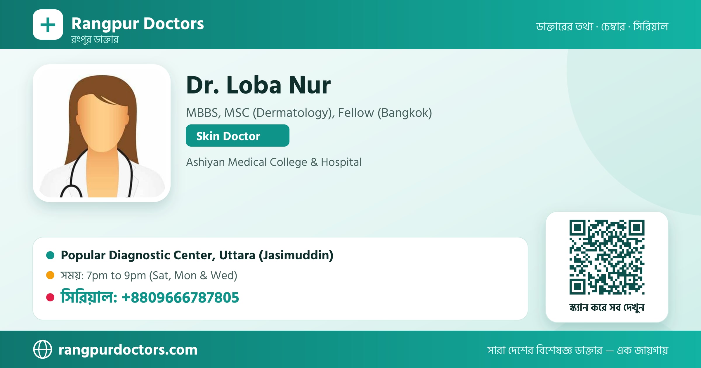 Dr. Loba Nur — share card