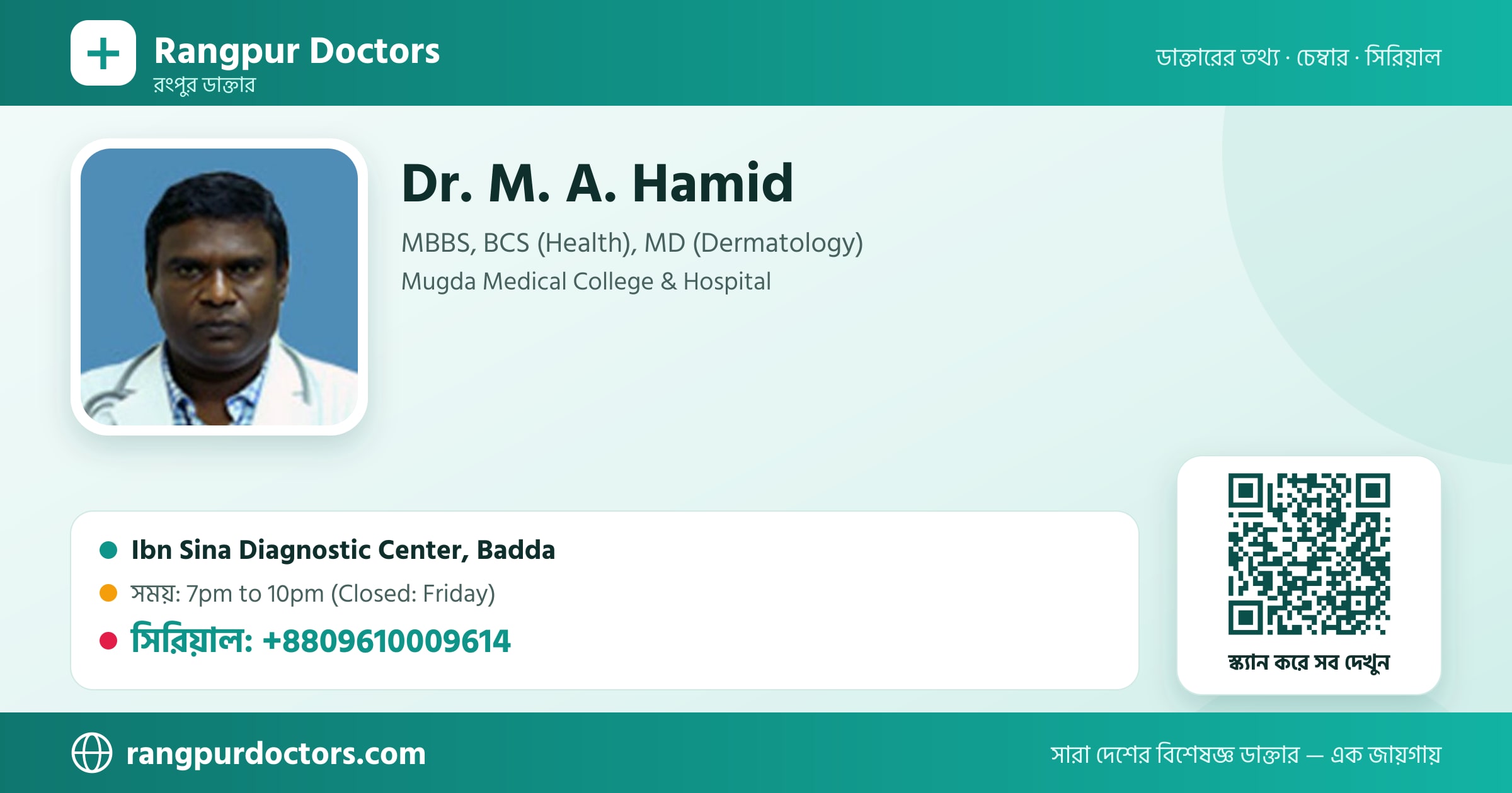 Dr. M. A. Hamid — share card