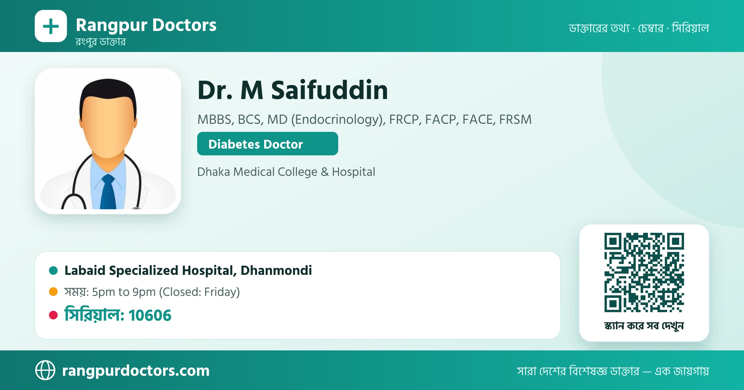 Dr. M Saifuddin — share card