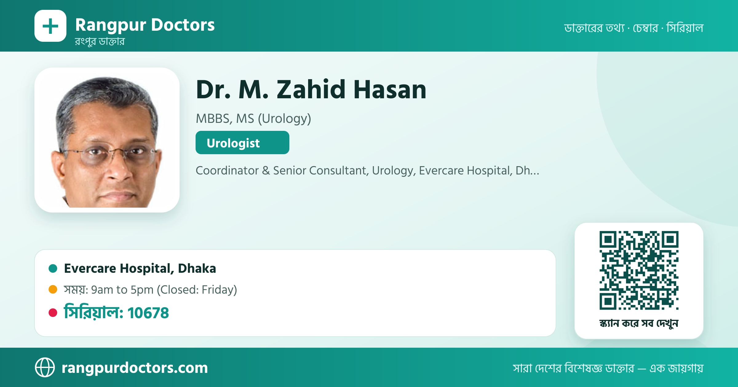 Dr. M. Zahid Hasan — share card