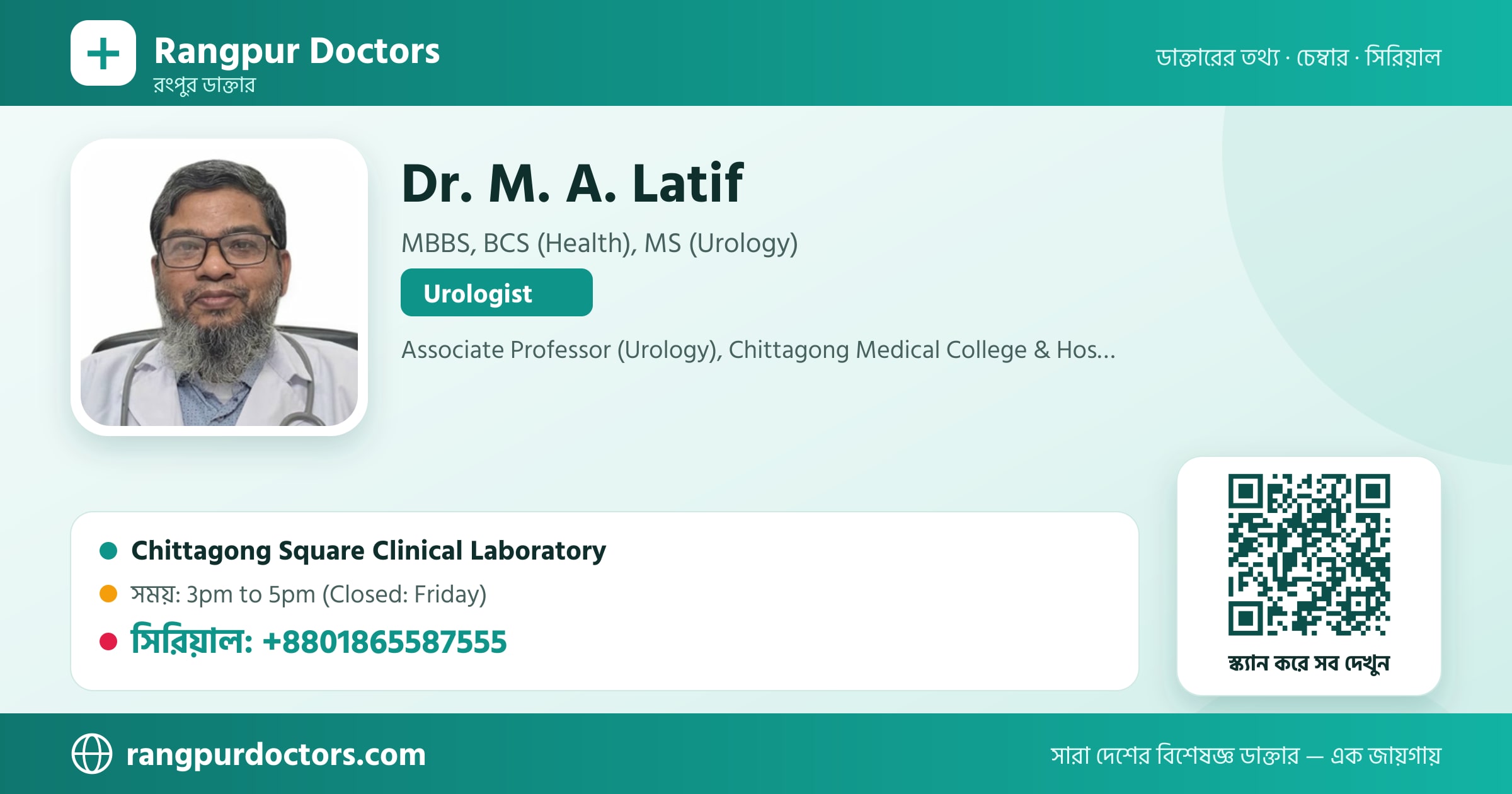 Dr. M. A. Latif — share card