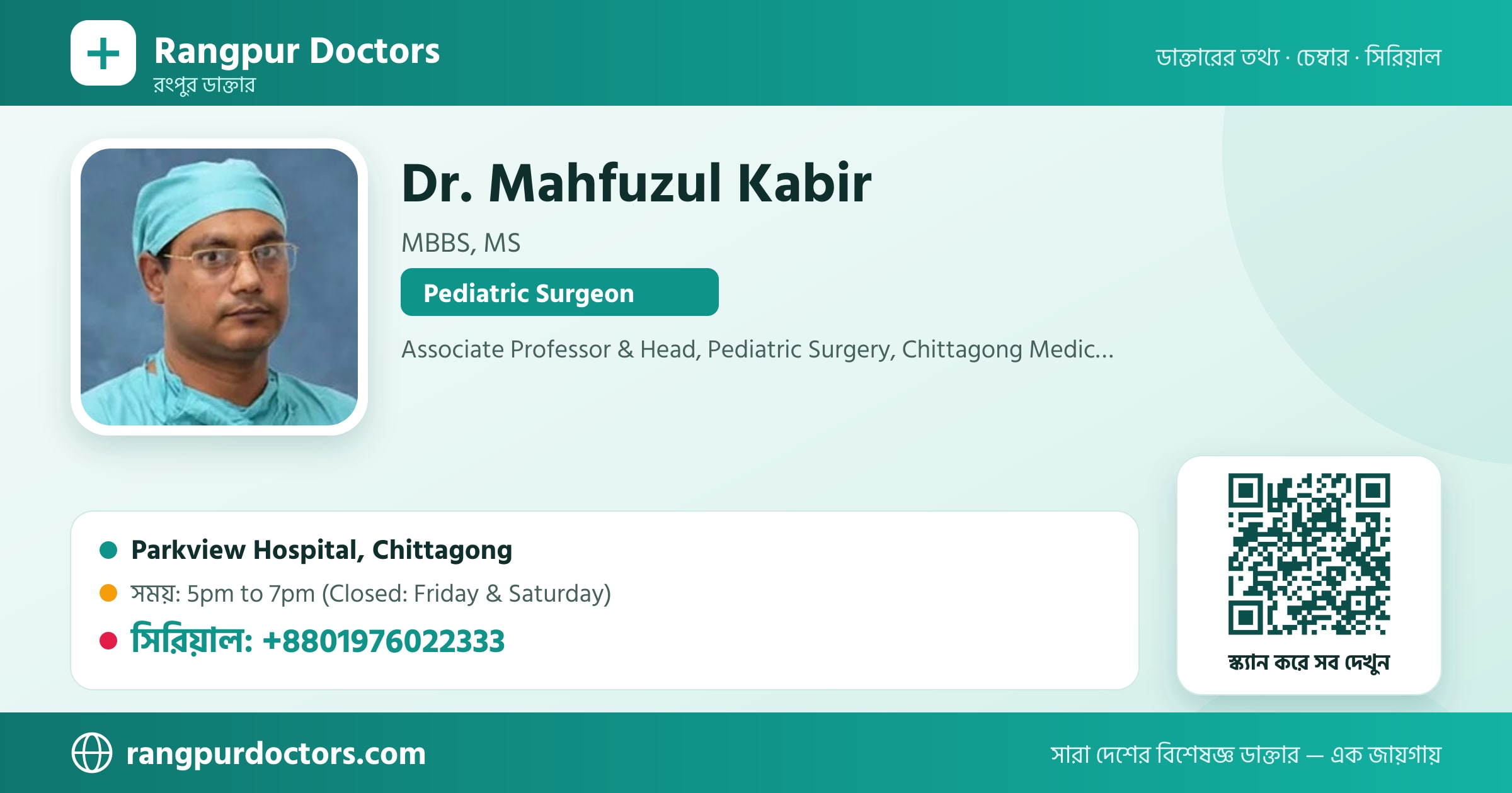 Dr. Mahfuzul Kabir — share card