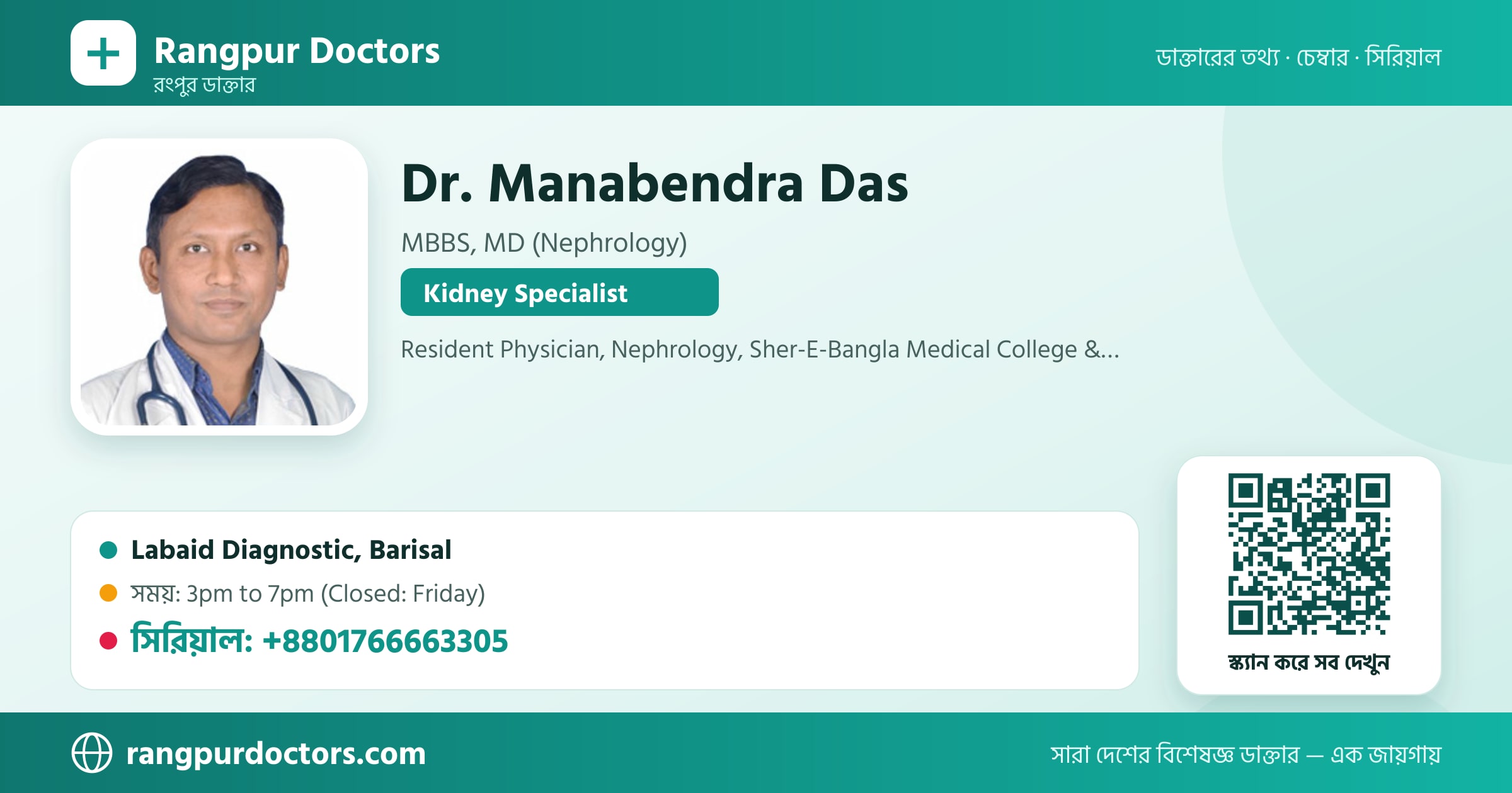 Dr. Manabendra Das — share card
