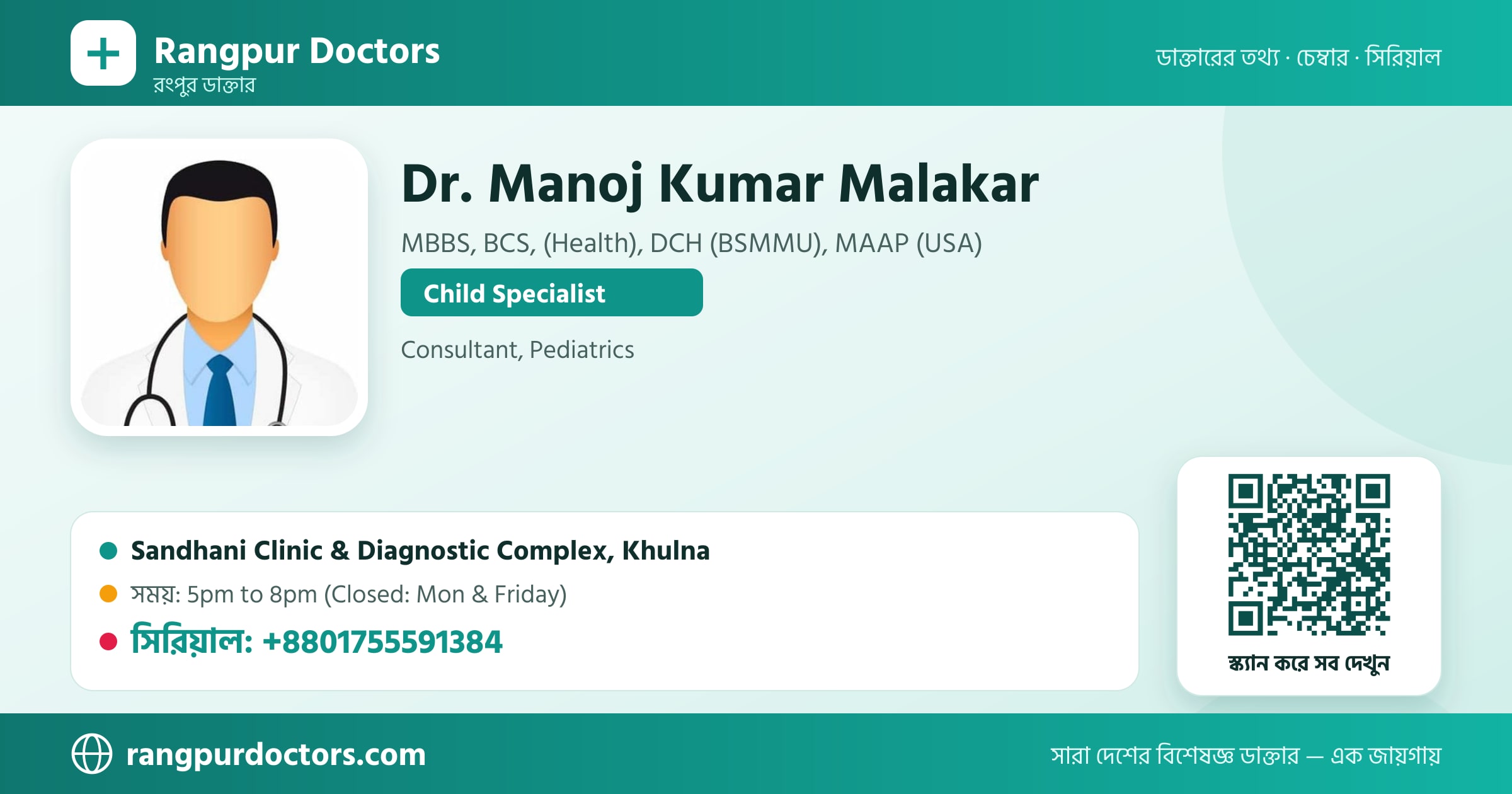 Dr. Manoj Kumar Malakar — share card
