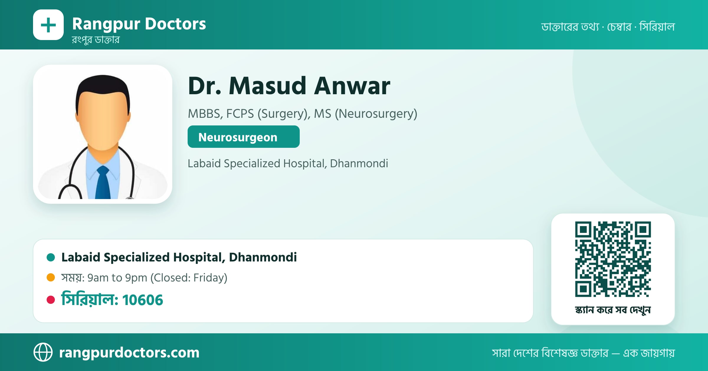 Dr. Masud Anwar — share card
