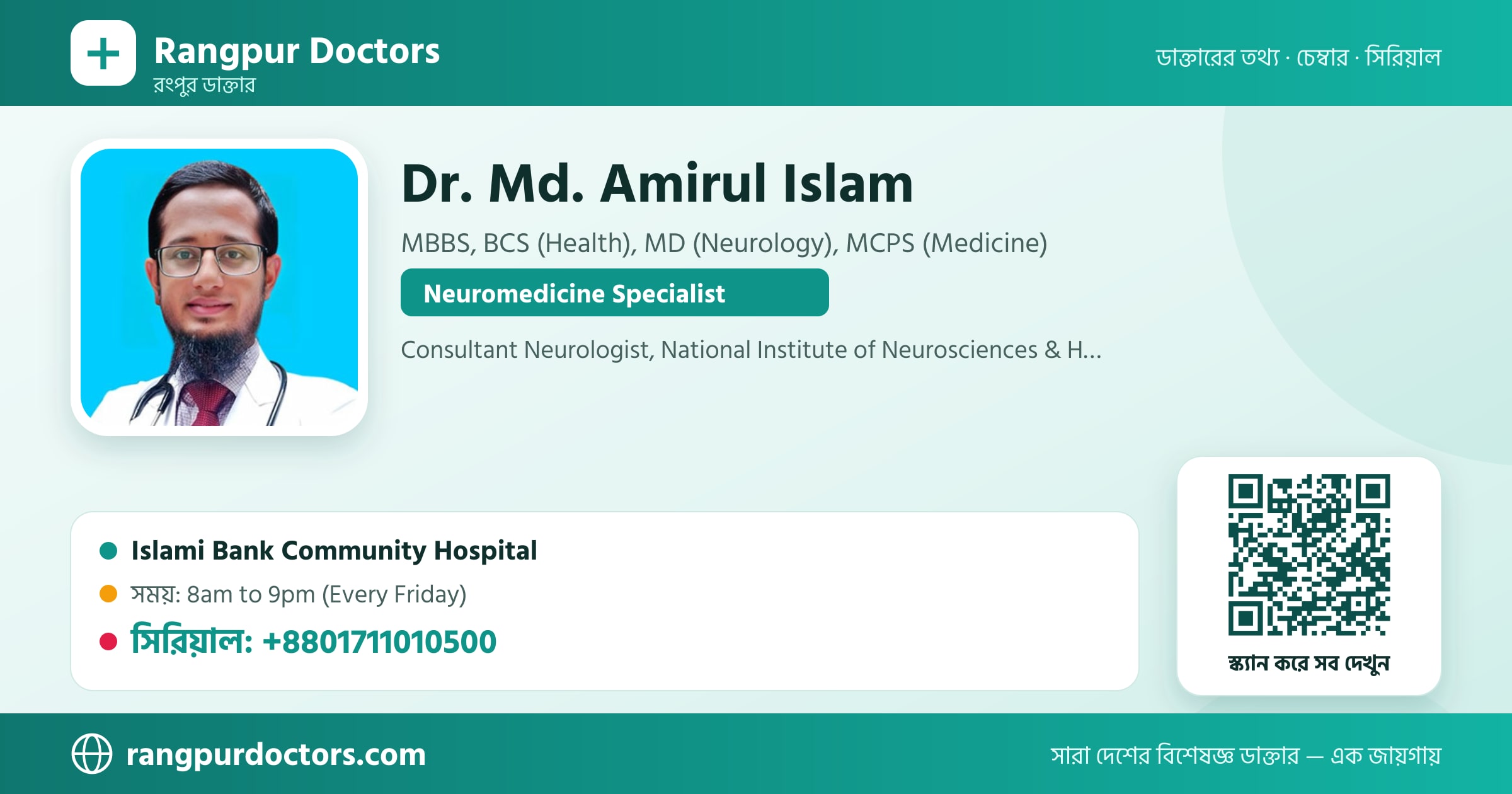 Dr. Md. Amirul Islam — share card