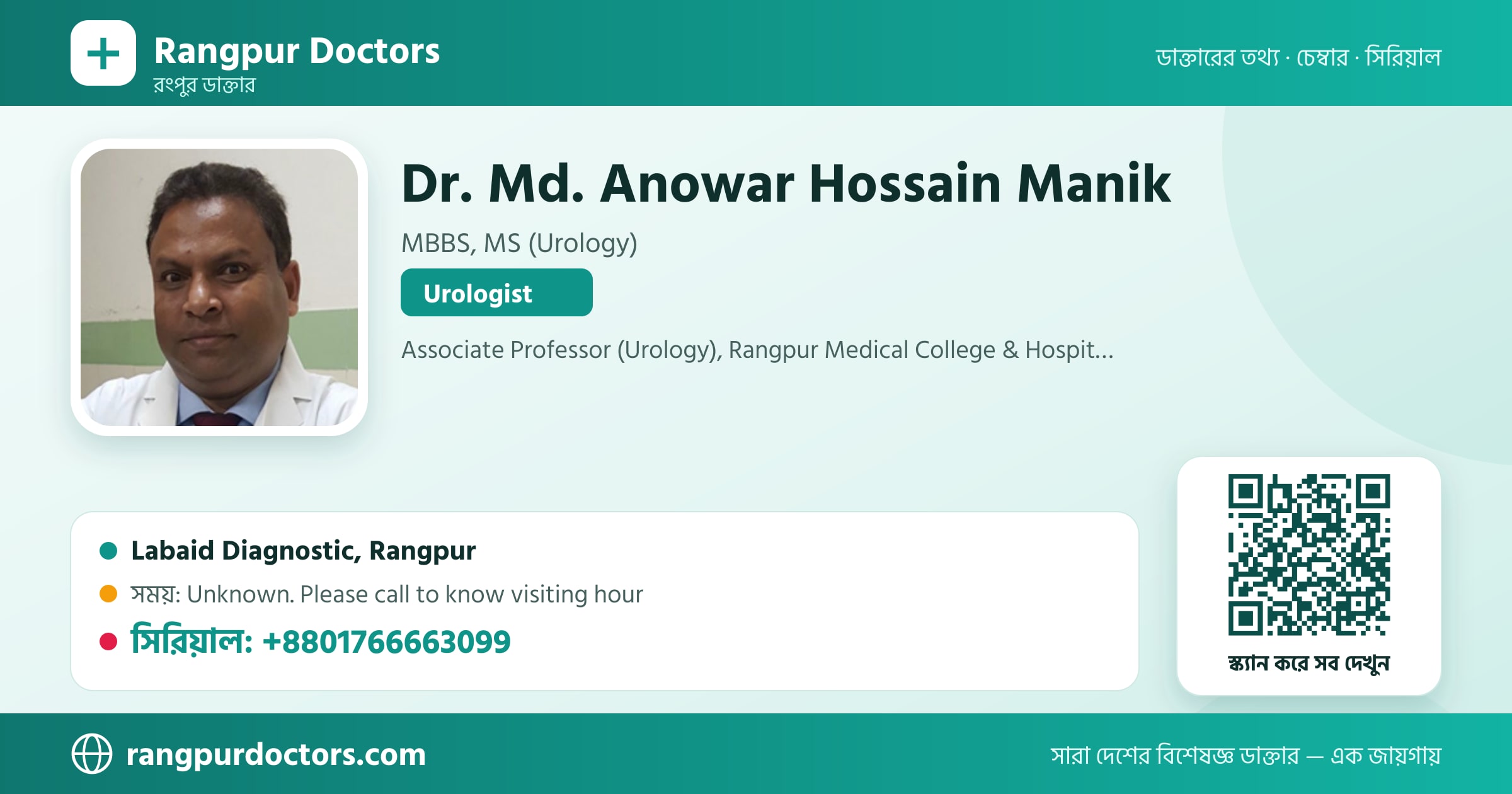 Dr. Md. Anowar Hossain Manik — share card