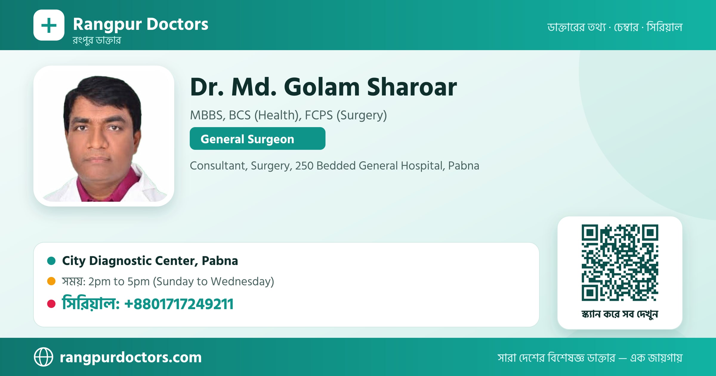 Dr. Md. Golam Sharoar — share card