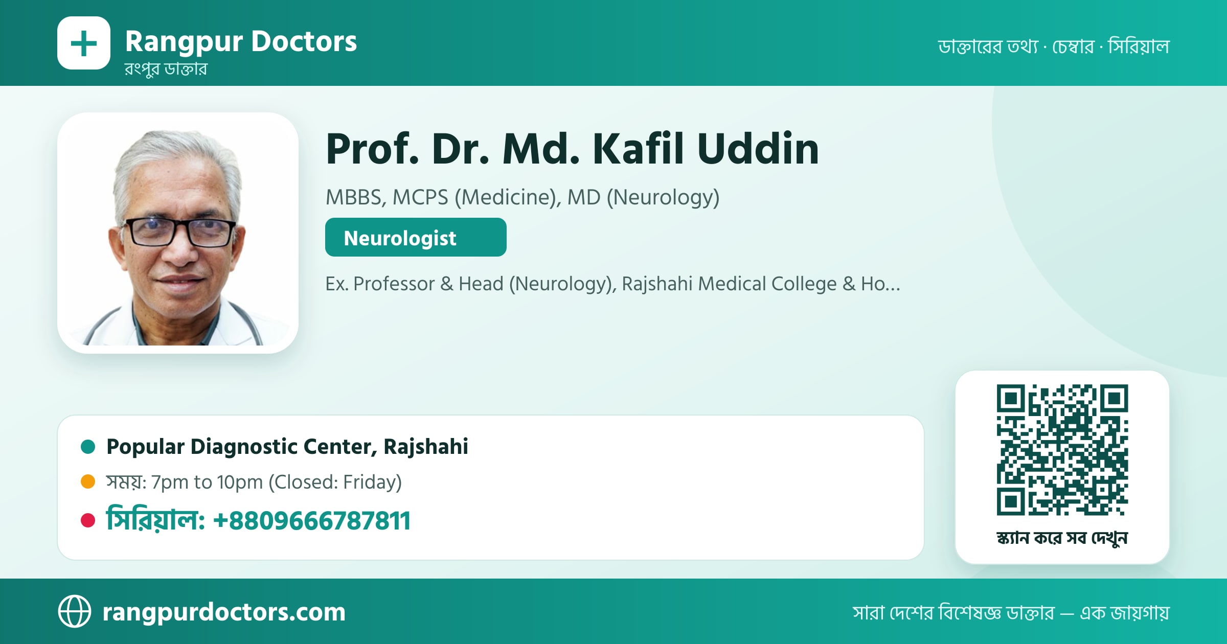 Prof. Dr. Md. Kafil Uddin — share card