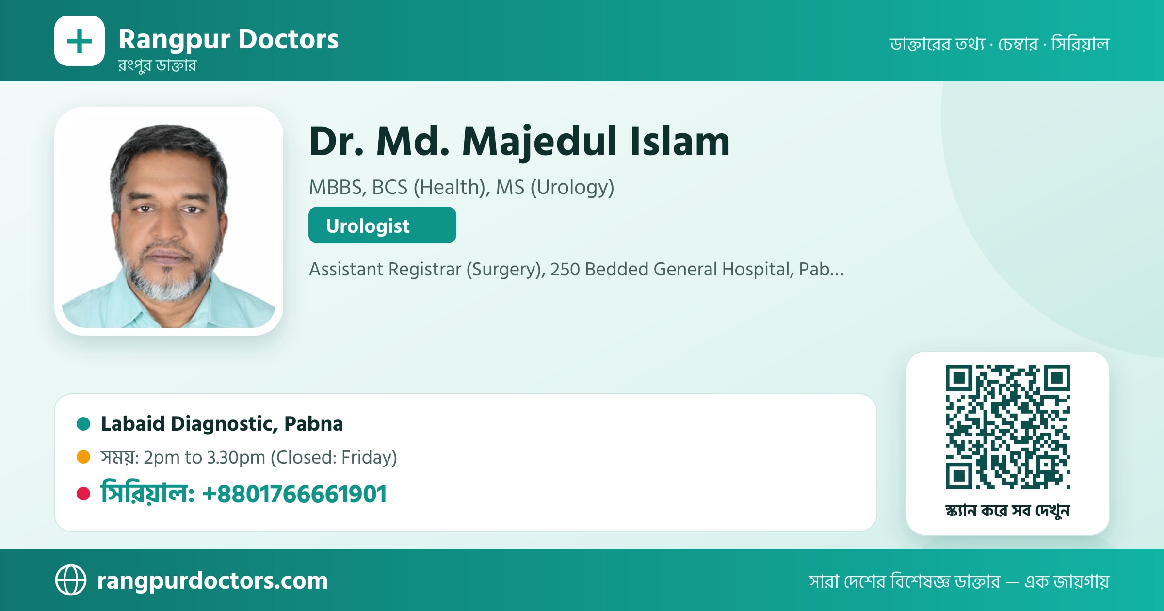 Dr. Md. Majedul Islam — share card