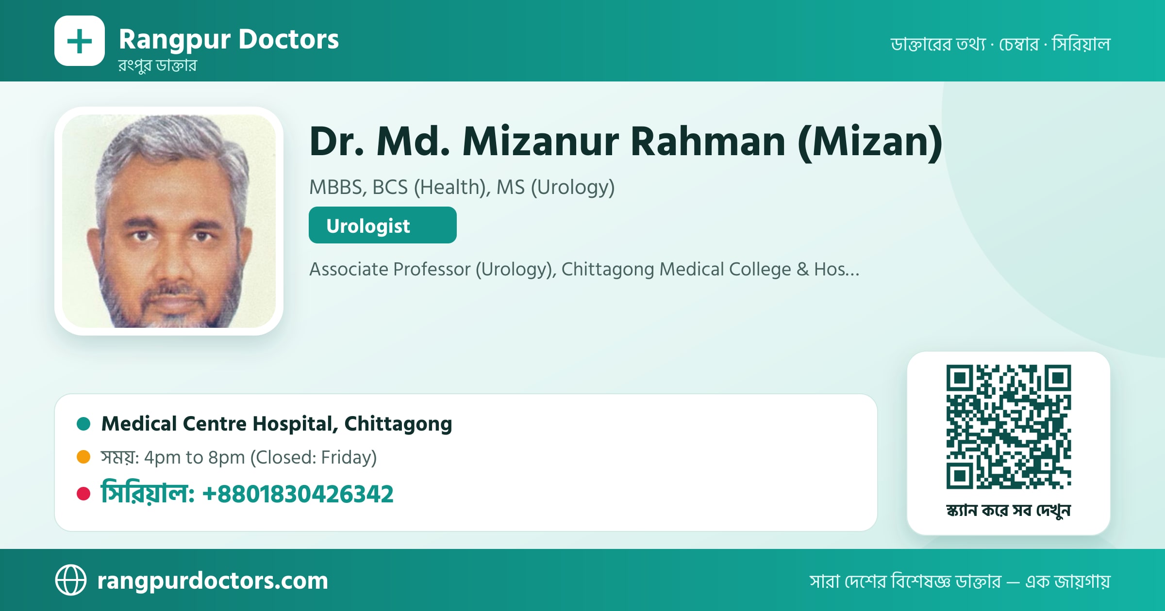 Dr. Md. Mizanur Rahman (Mizan) — share card
