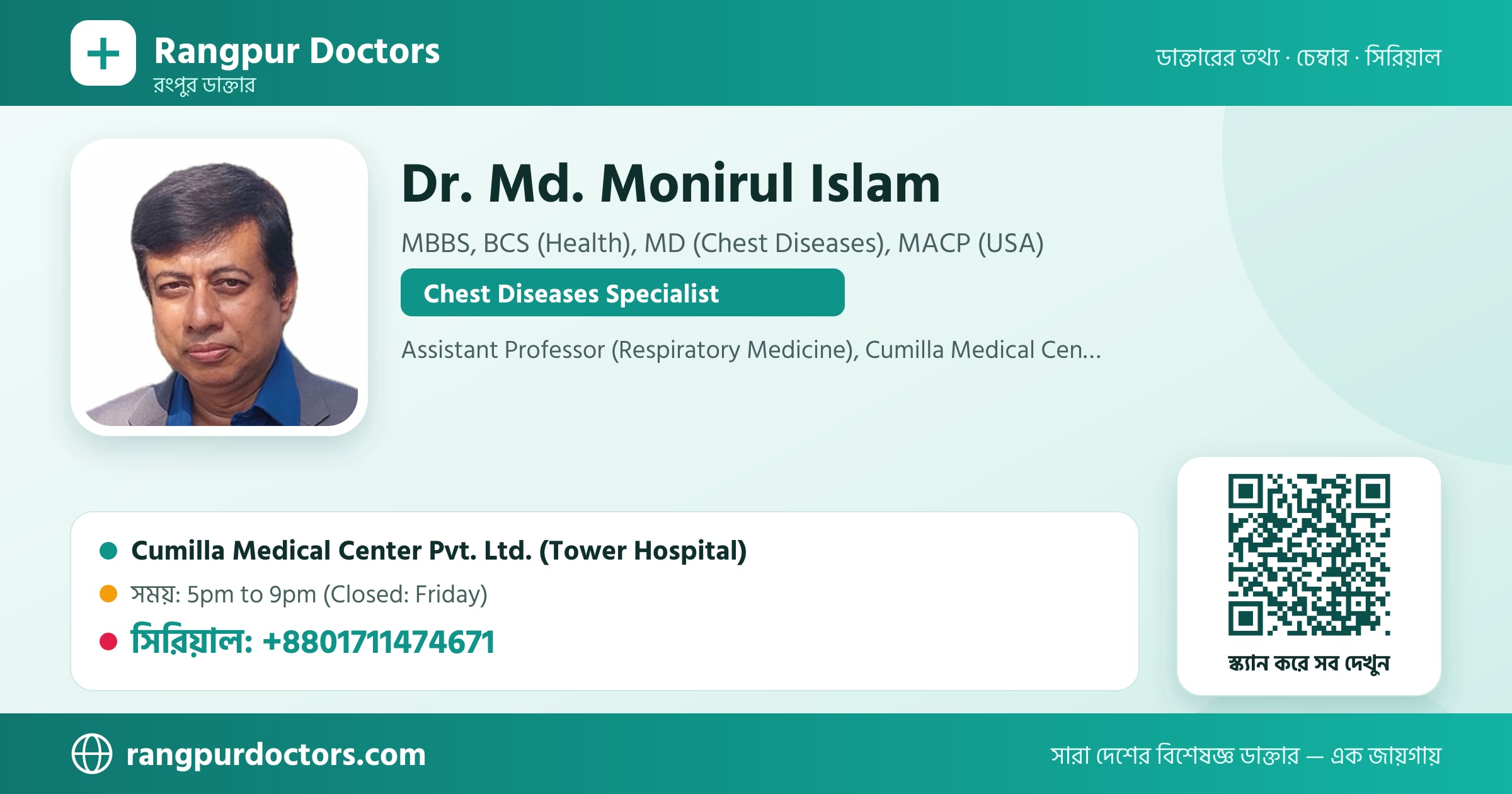 Dr. Md. Monirul Islam — share card