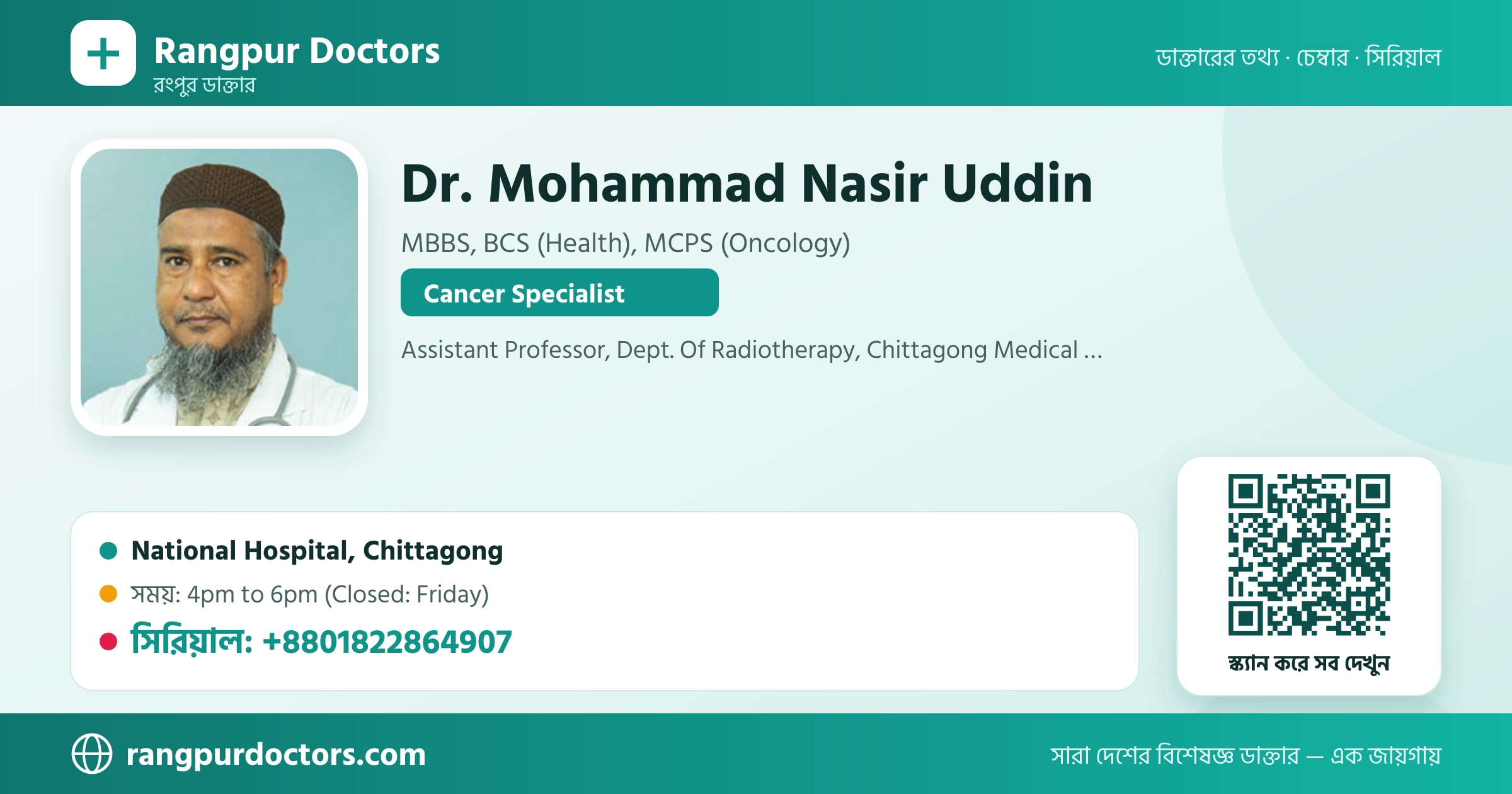 Dr. Mohammad Nasir Uddin — share card