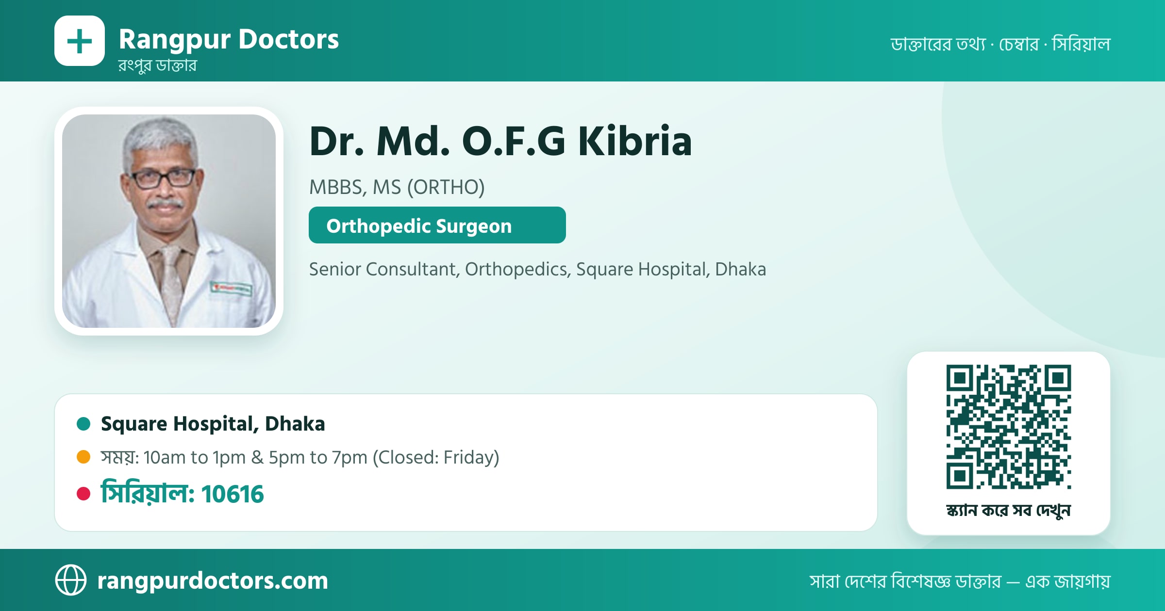 Dr. Md. O.F.G Kibria — share card