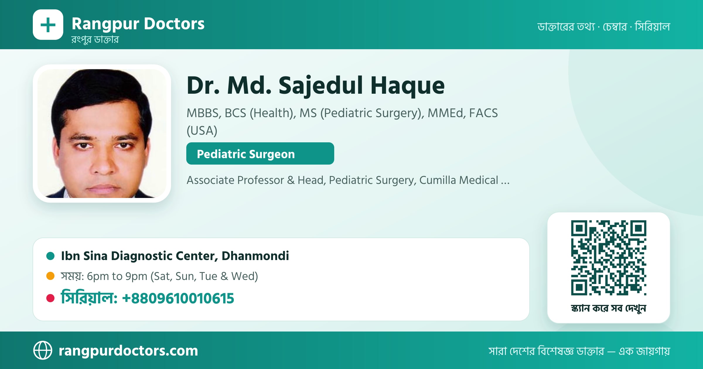 Dr. Md. Sajedul Haque — share card