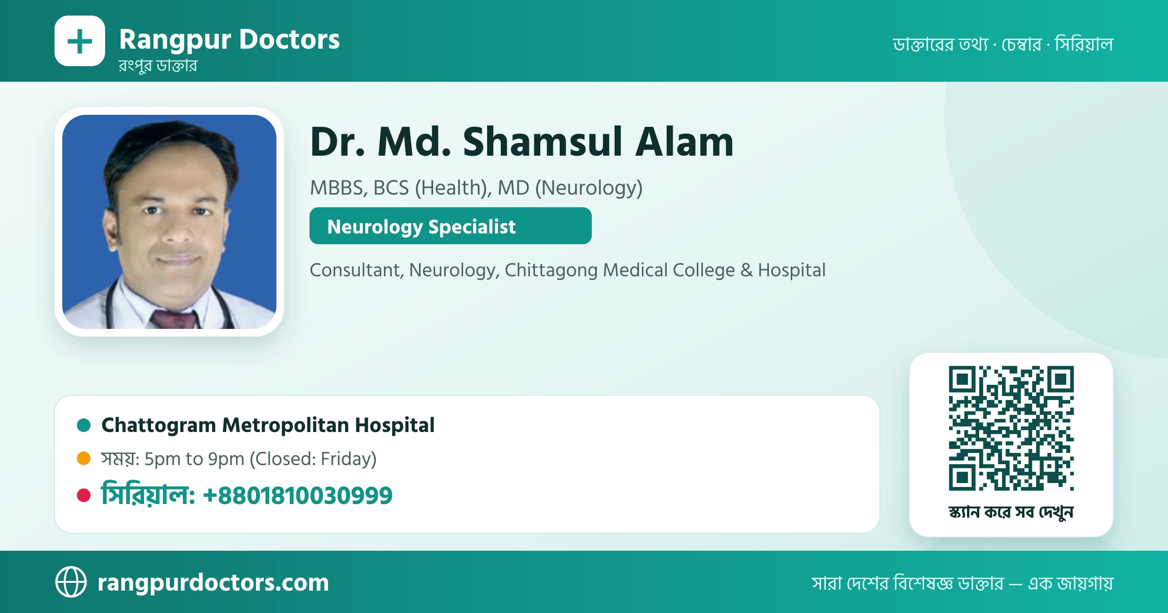 Dr. Md. Shamsul Alam — share card