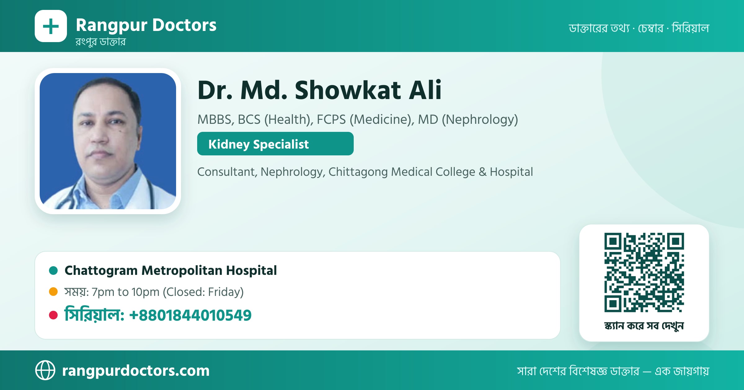 Dr. Md. Showkat Ali — share card