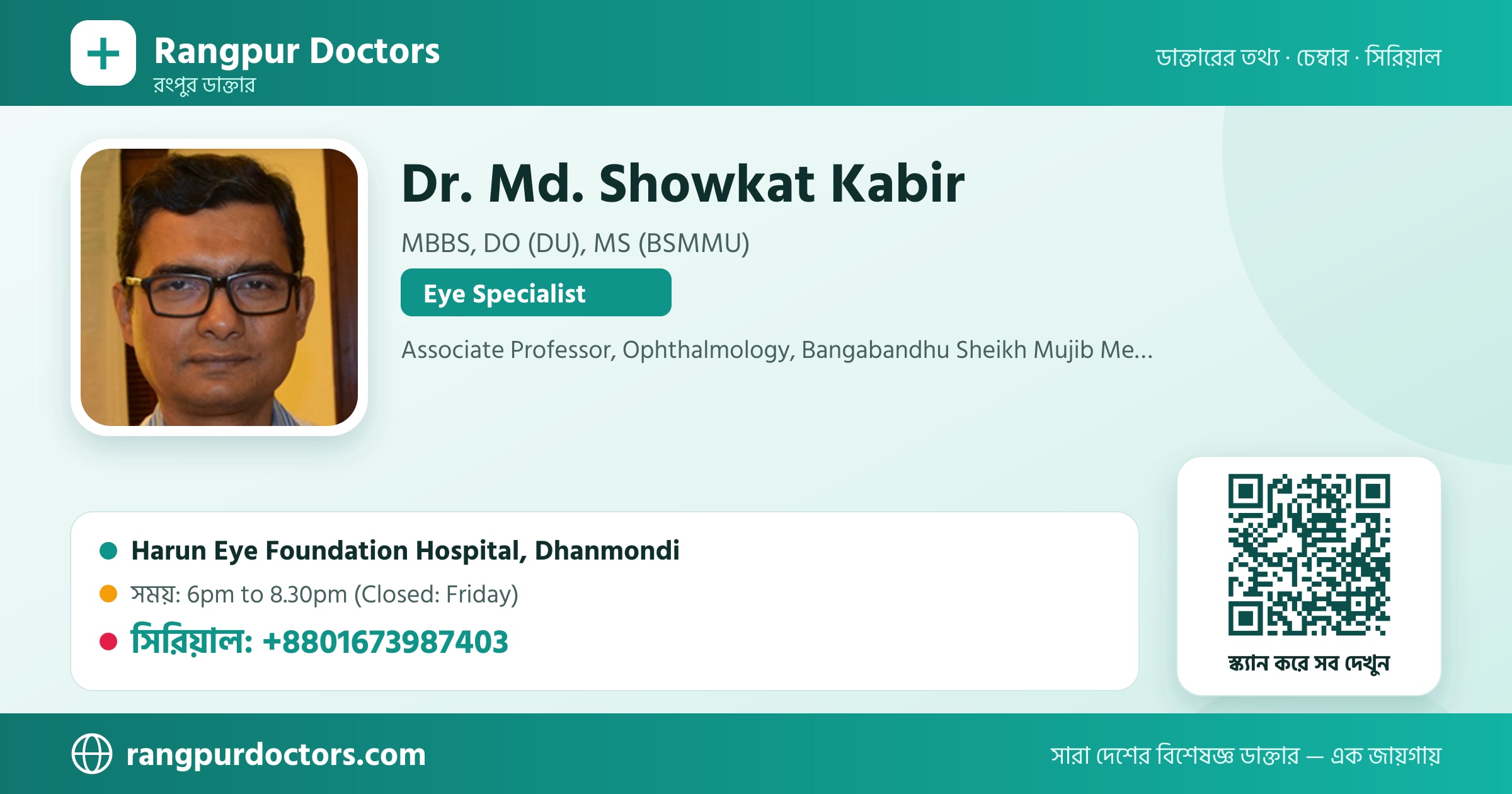Dr. Md. Showkat Kabir — share card
