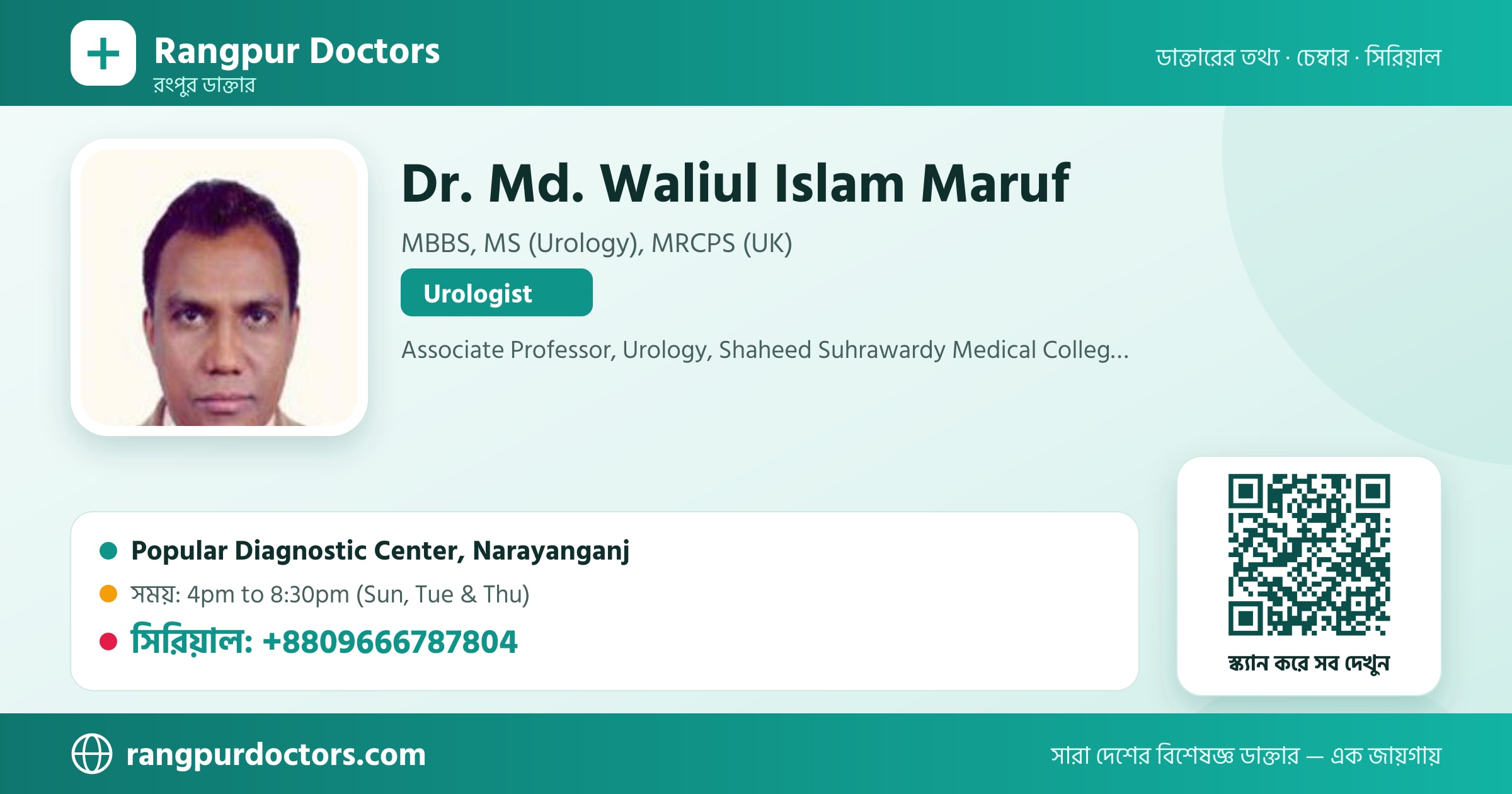Dr. Md. Waliul Islam Maruf — share card