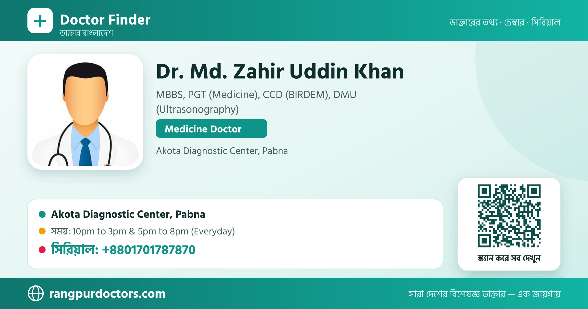 Dr. Md. Zahir Uddin Khan — share card