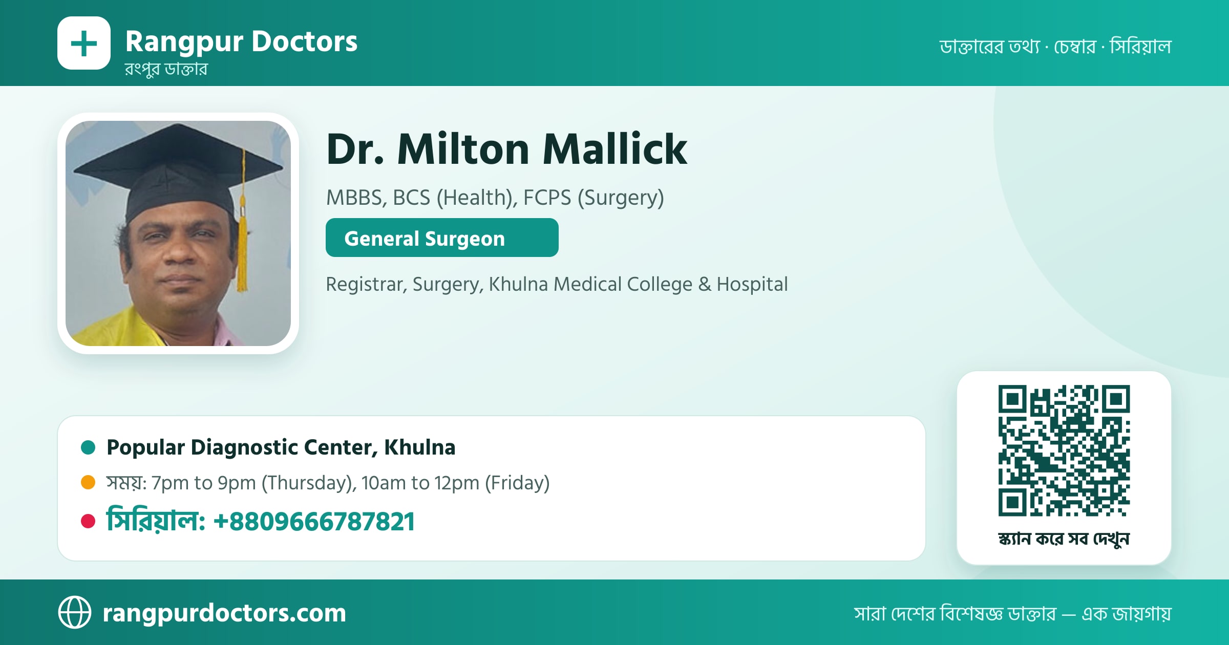Dr. Milton Mallick — share card
