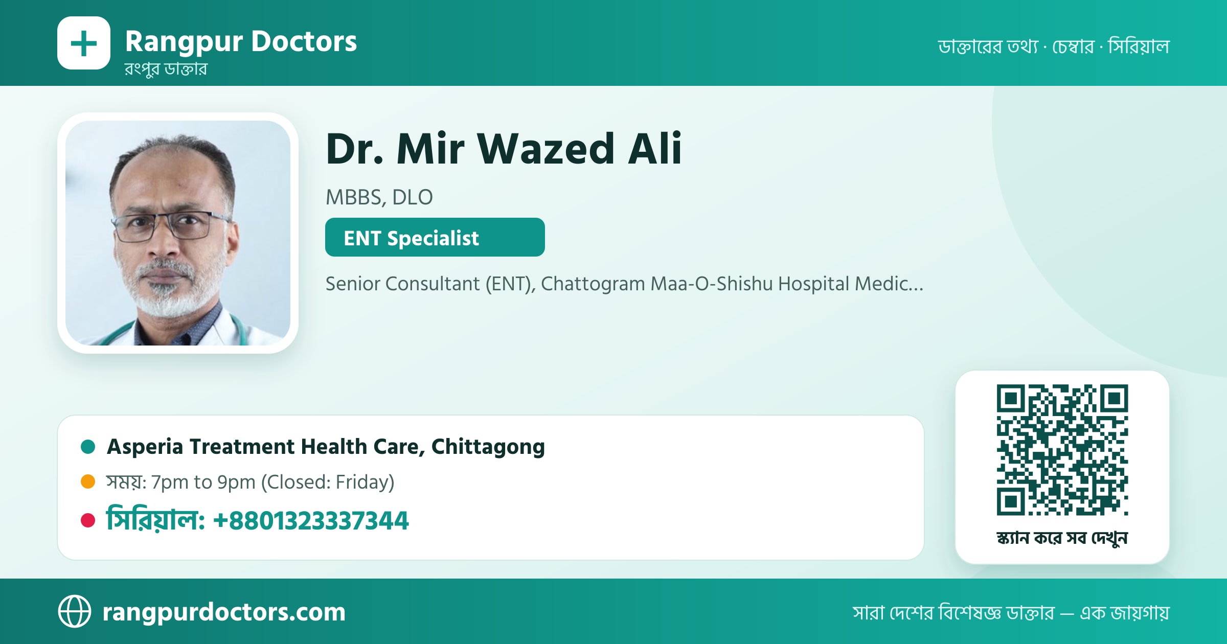 Dr. Mir Wazed Ali — share card