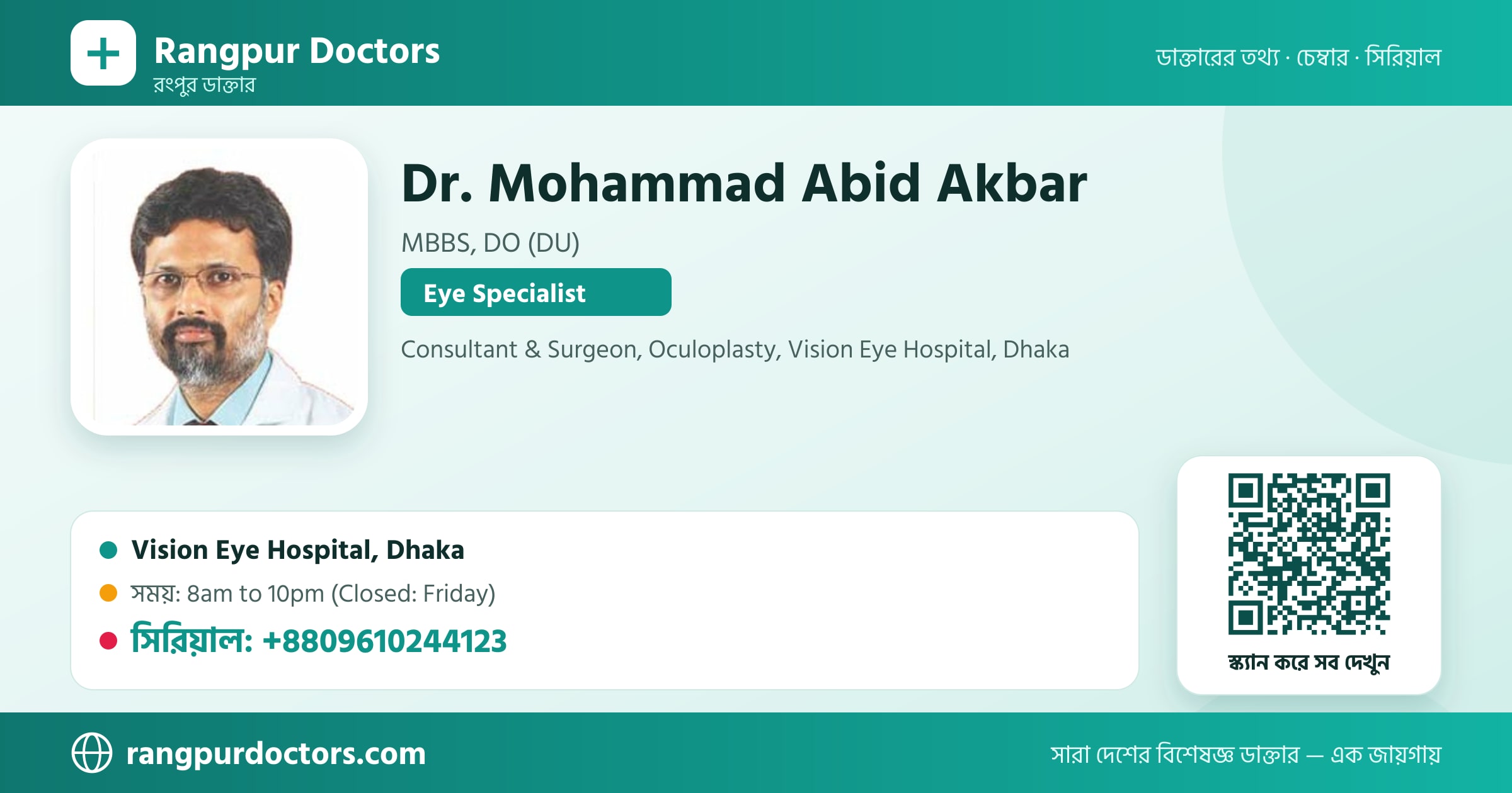 Dr. Mohammad Abid Akbar — share card