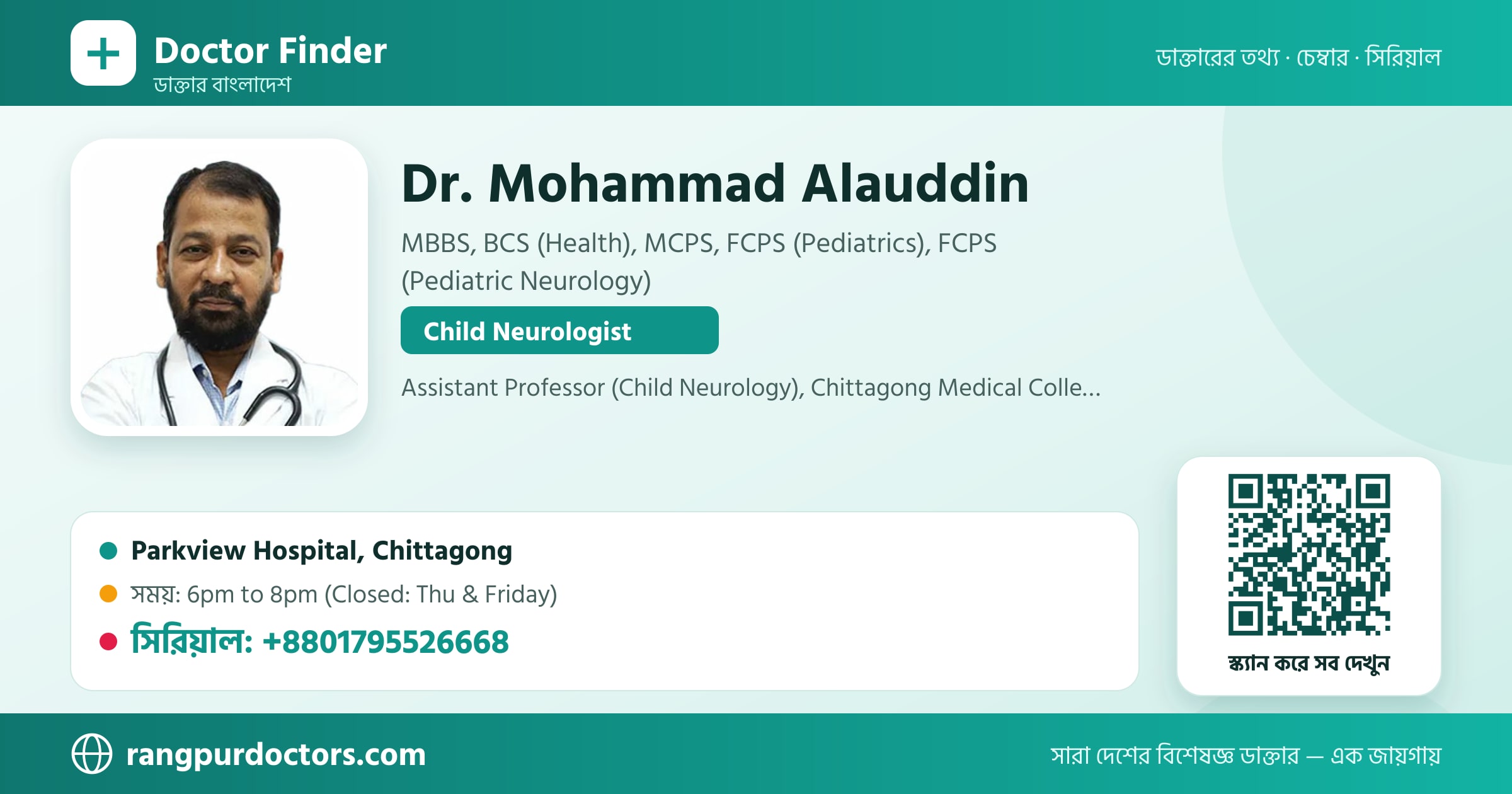Dr. Mohammad Alauddin — share card
