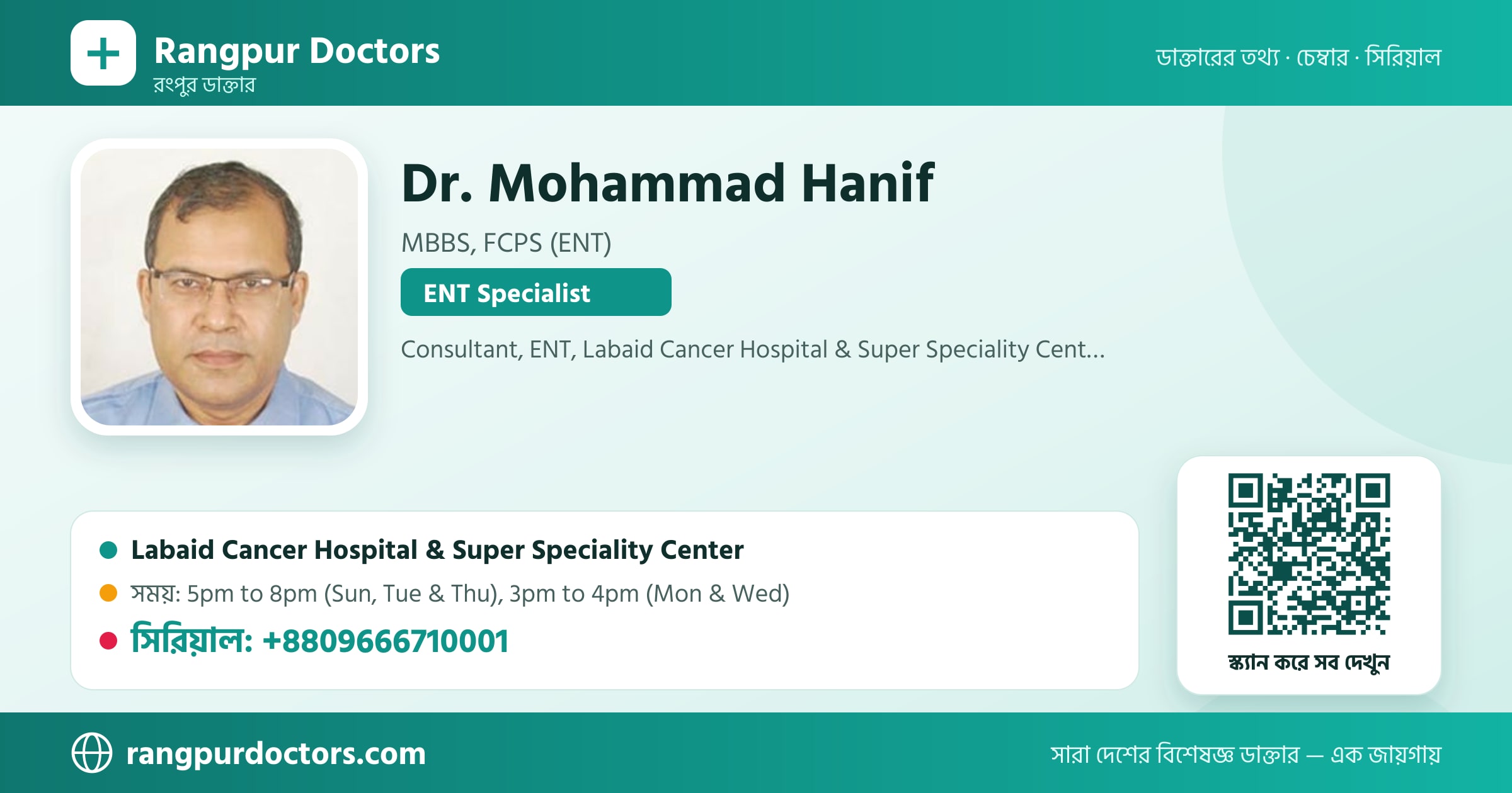 Dr. Mohammad Hanif — share card