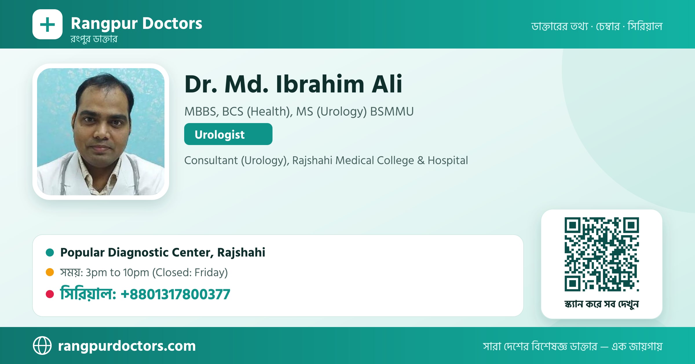 Dr. Md. Ibrahim Ali — share card