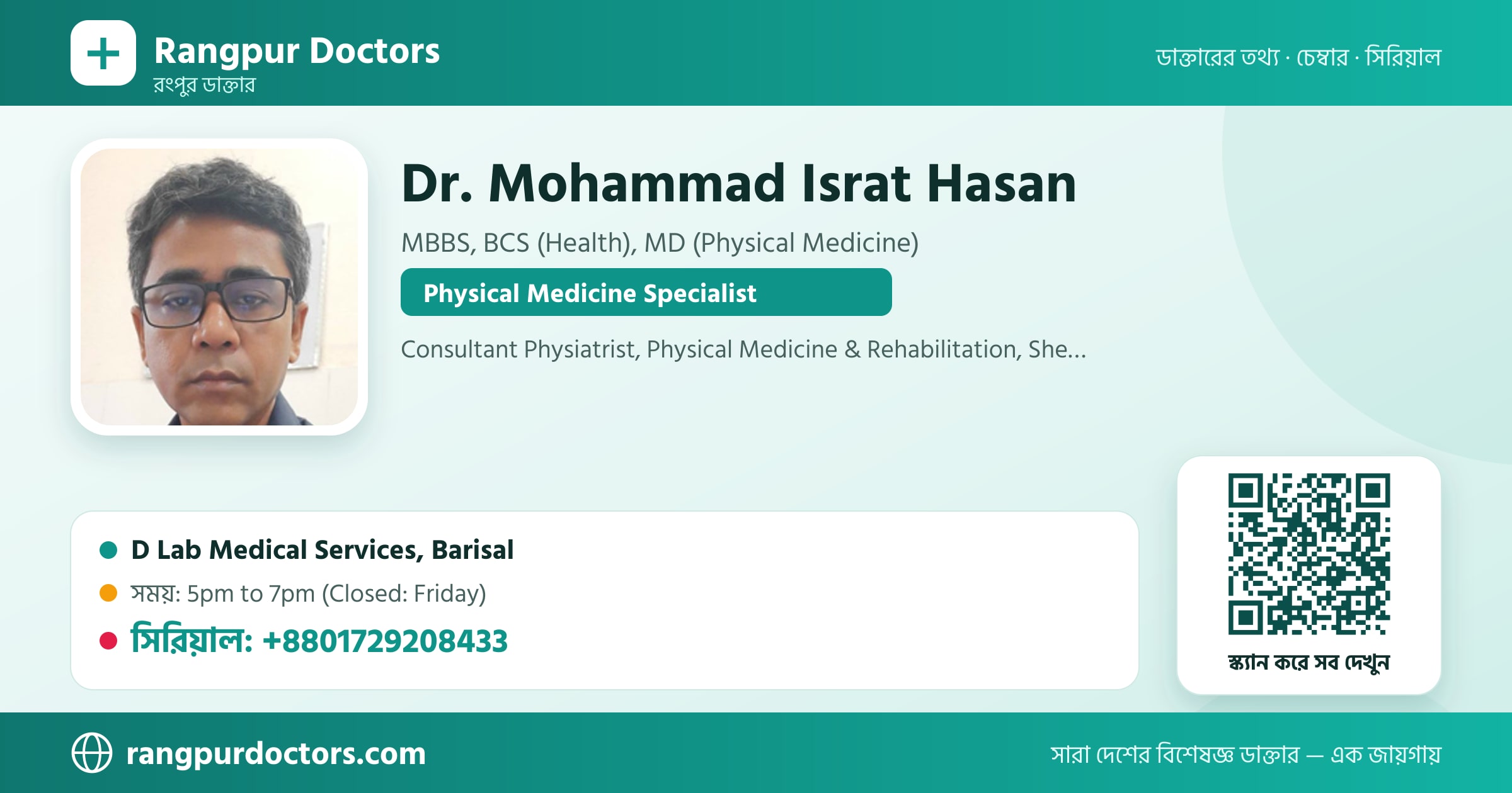 Dr. Mohammad Israt Hasan — share card