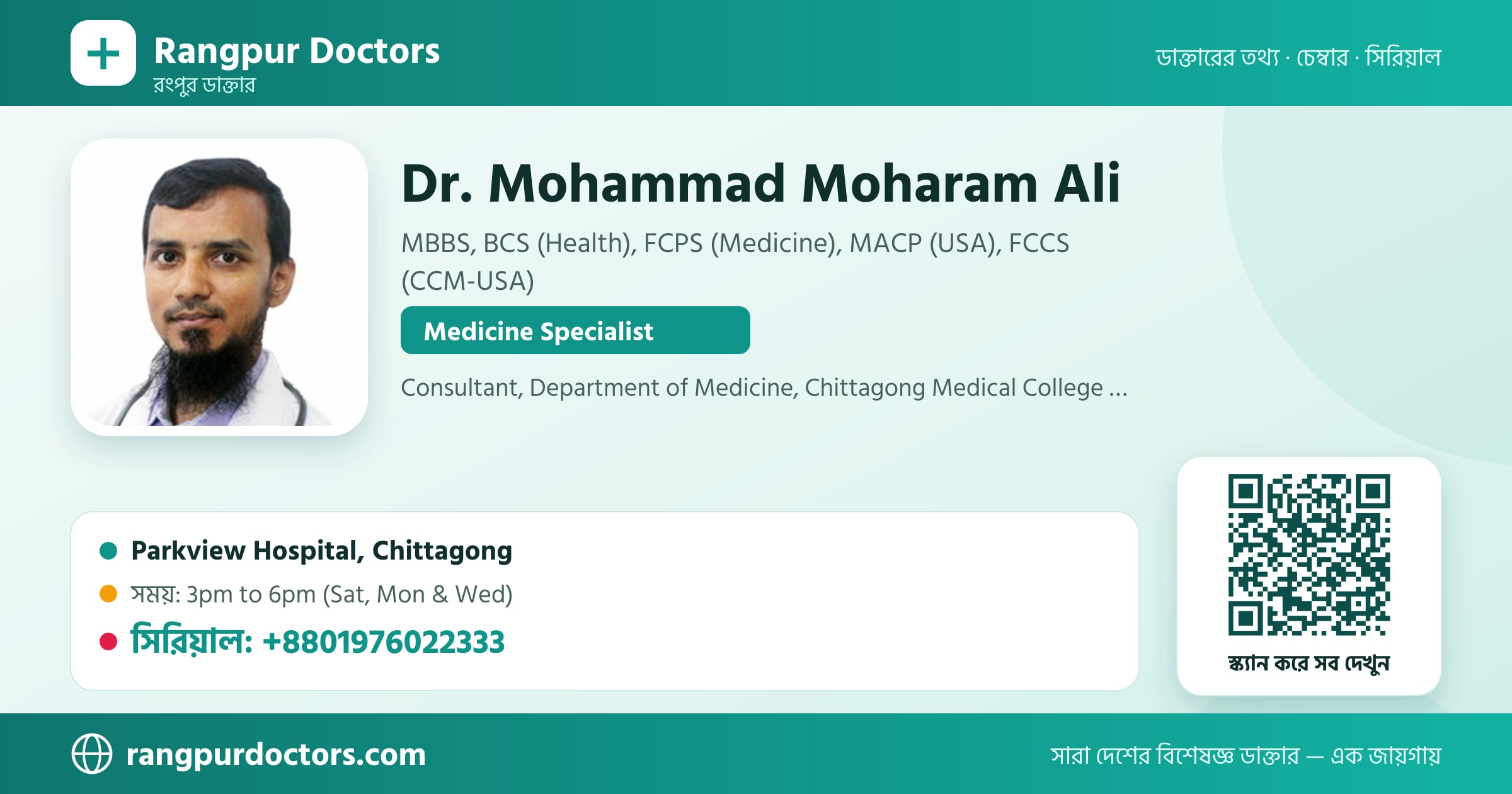 Dr. Mohammad Moharam Ali — share card