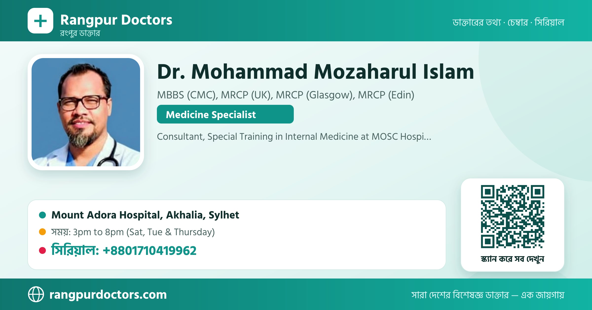 Dr. Mohammad Mozaharul Islam — share card