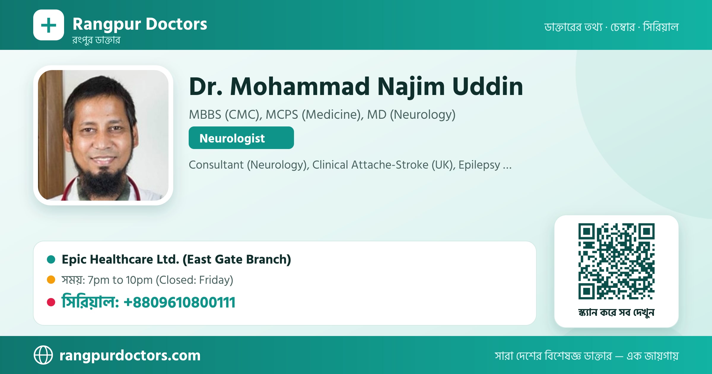 Dr. Mohammad Najim Uddin — share card